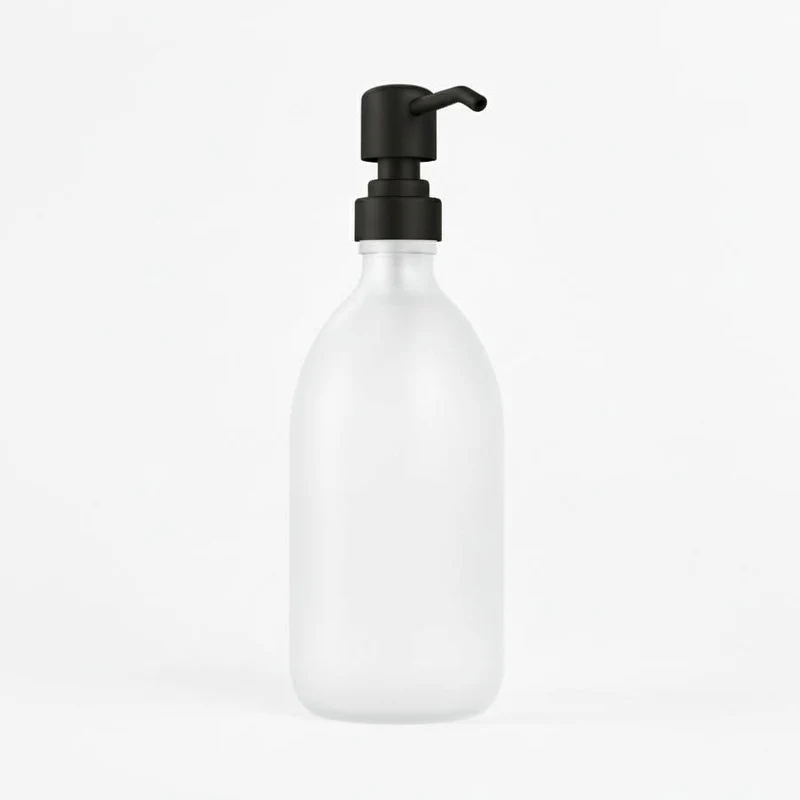 Frosted White Glass Dispenser Bottle - Wholesale - Image 9
