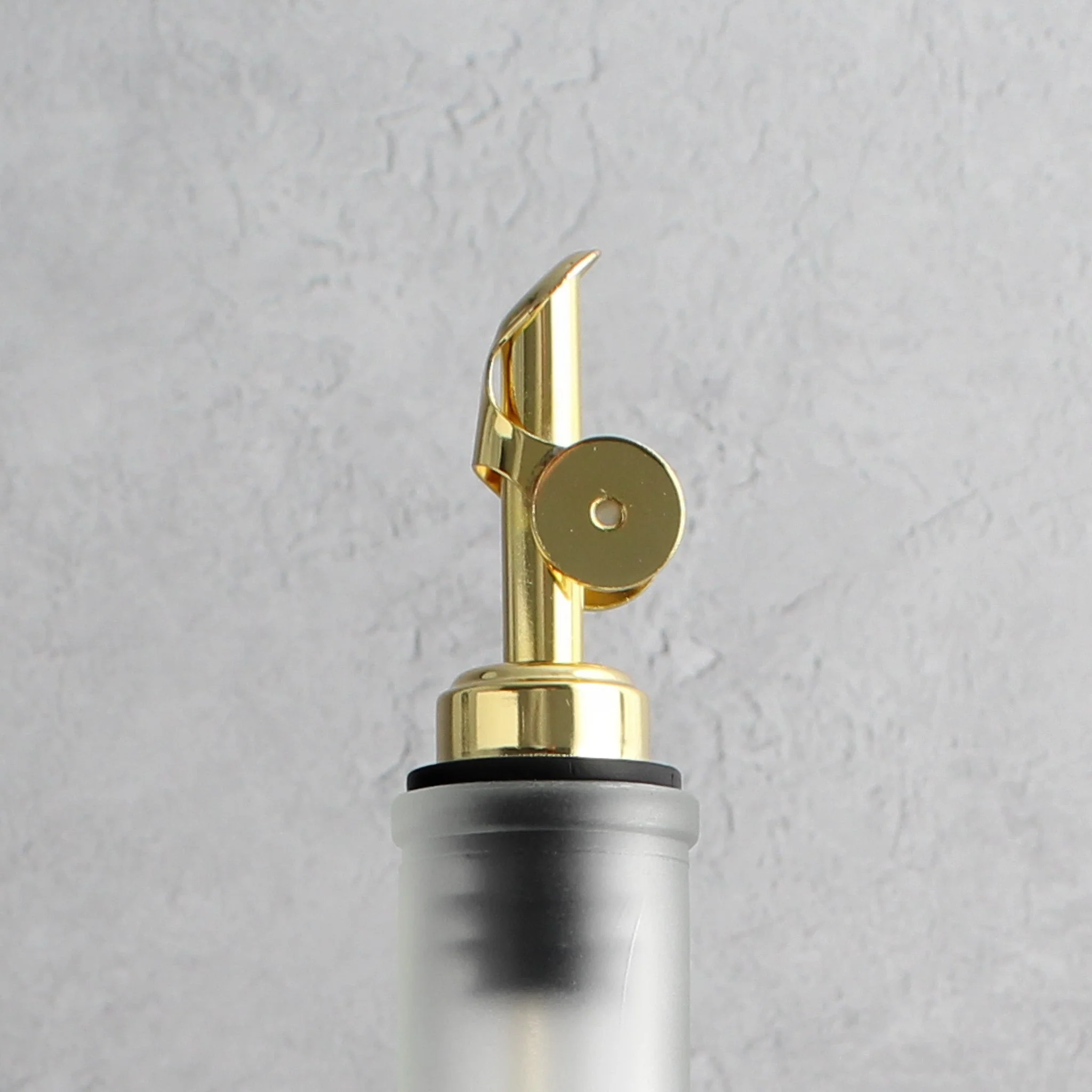 Frosted White Tall Neck Oil Bottle - Image 3