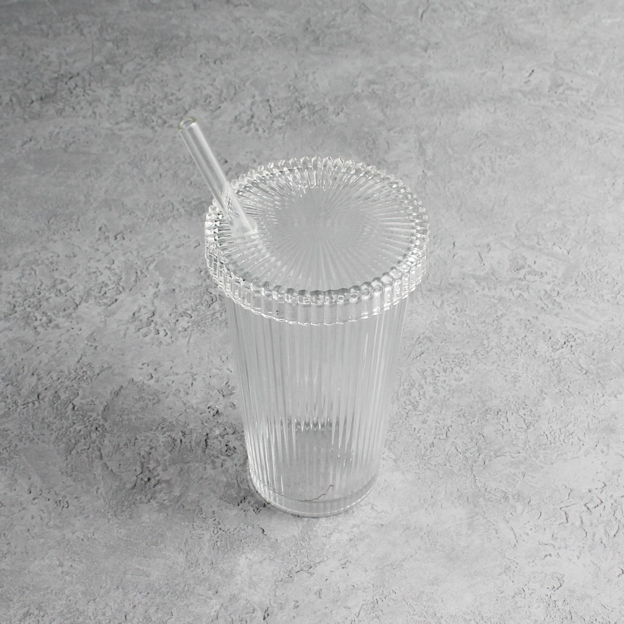 Glass Coffee Cup With Straw - Image 6