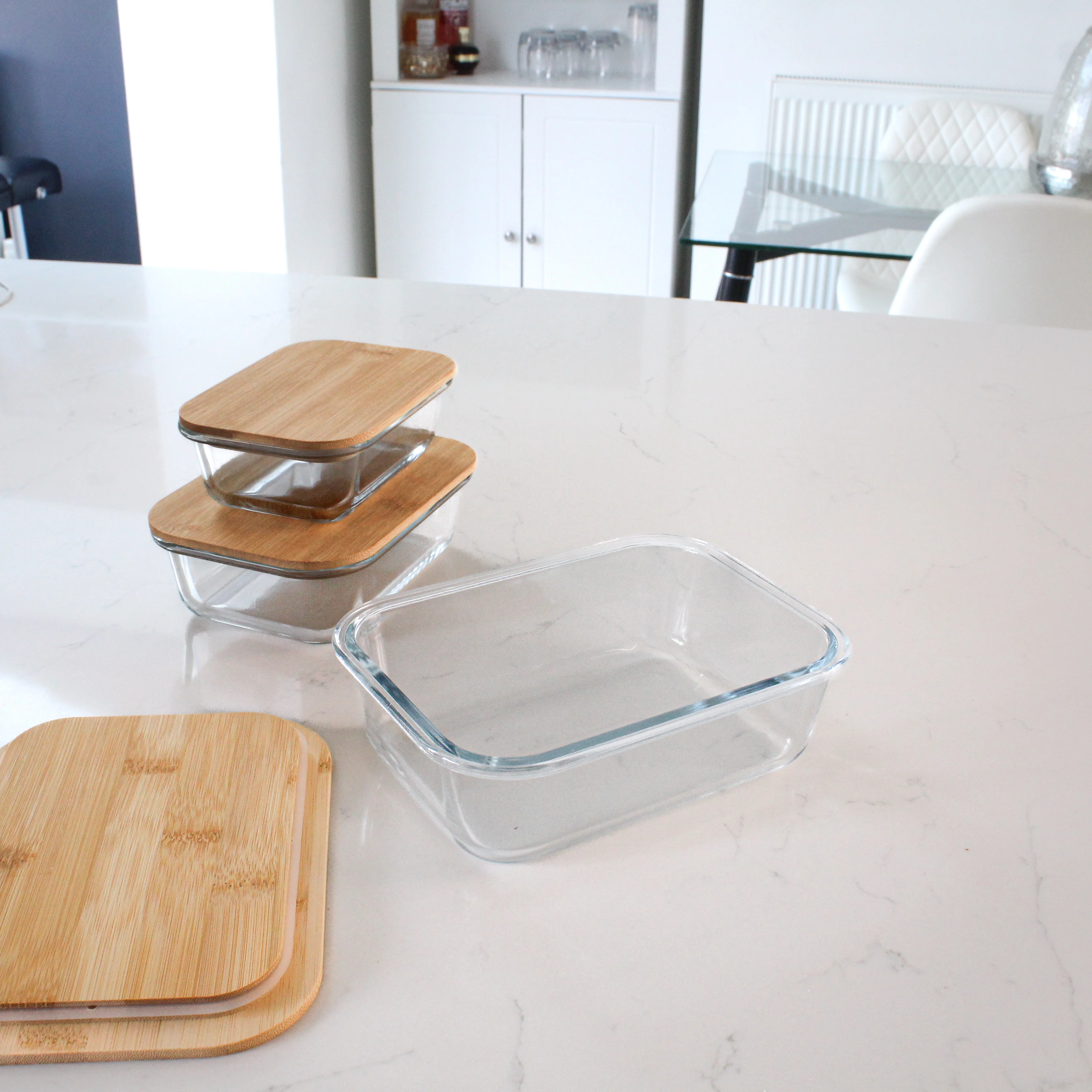 Glass Food Container Set with Bamboo Lids - Image 13