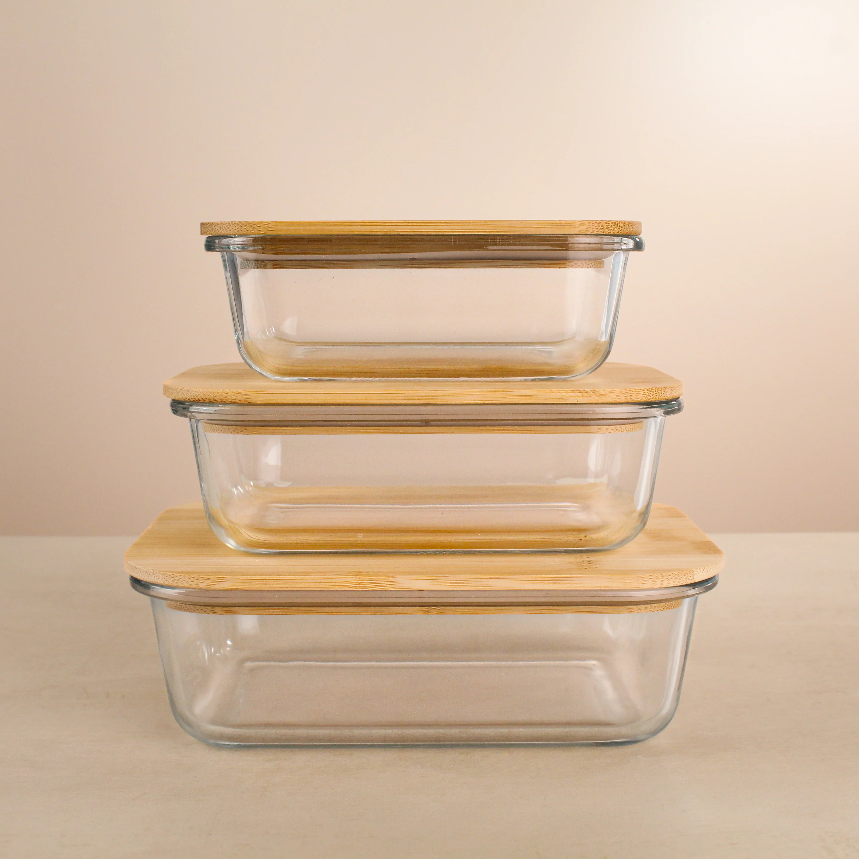 Glass Food Container Set with Bamboo Lids - Image 8