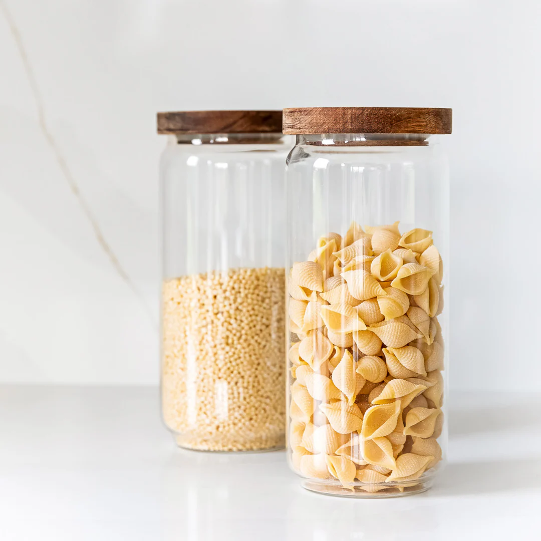 Glass Storage Jar With Acacia Lid - Image 2