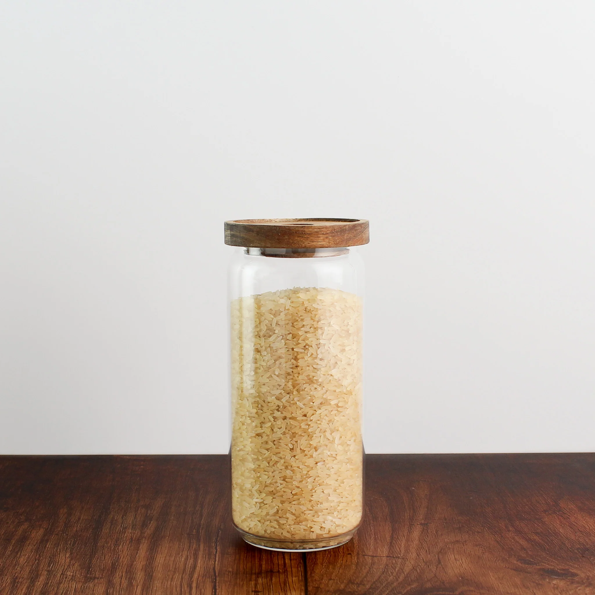 Glass Storage Jar With Acacia Lid - Image 6