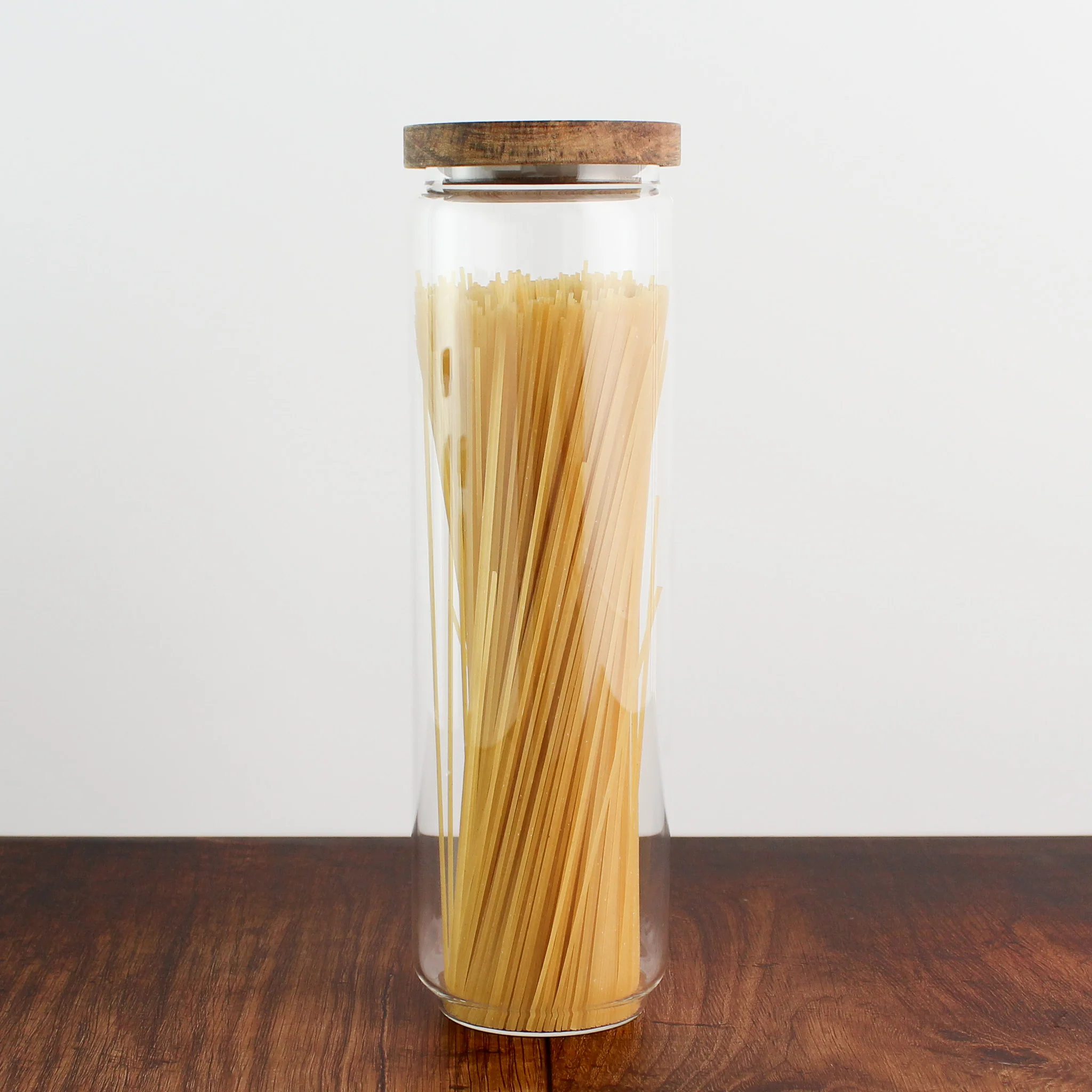Glass Storage Jar With Acacia Lid - Image 7