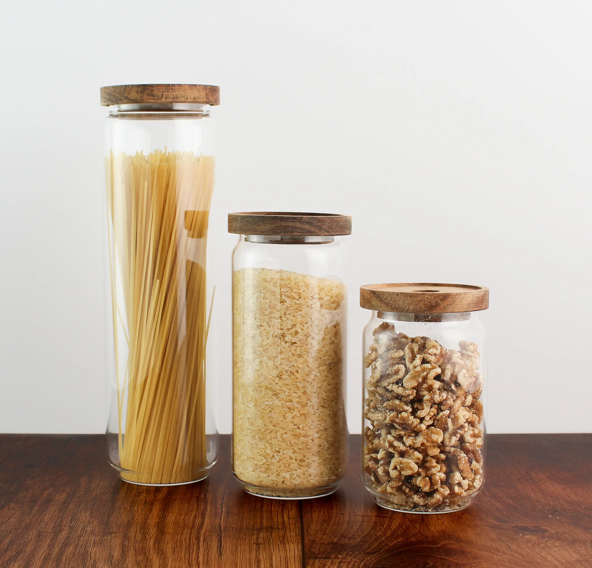 Glass Storage Jar With Acacia Lid - Image 8