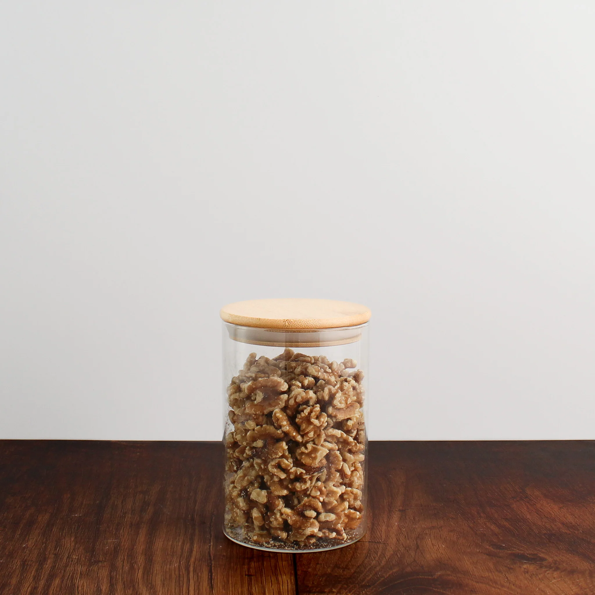 Glass Storage Jar With Bamboo Lid - Image 4