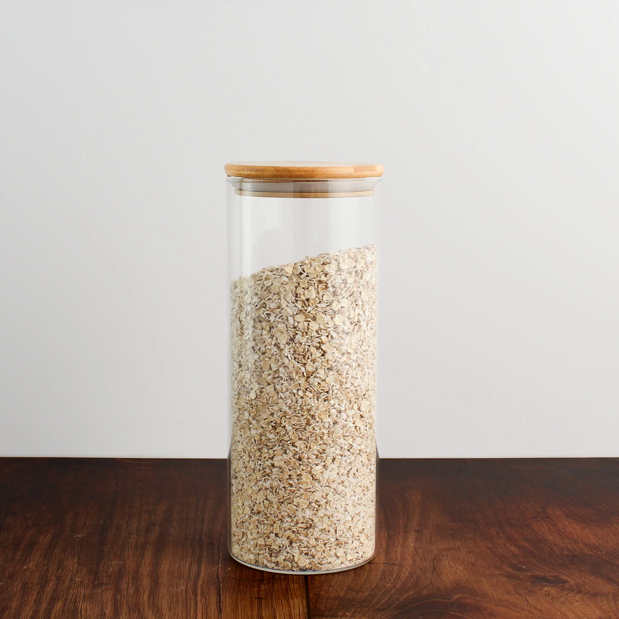 Glass Storage Jar With Bamboo Lid - Image 6