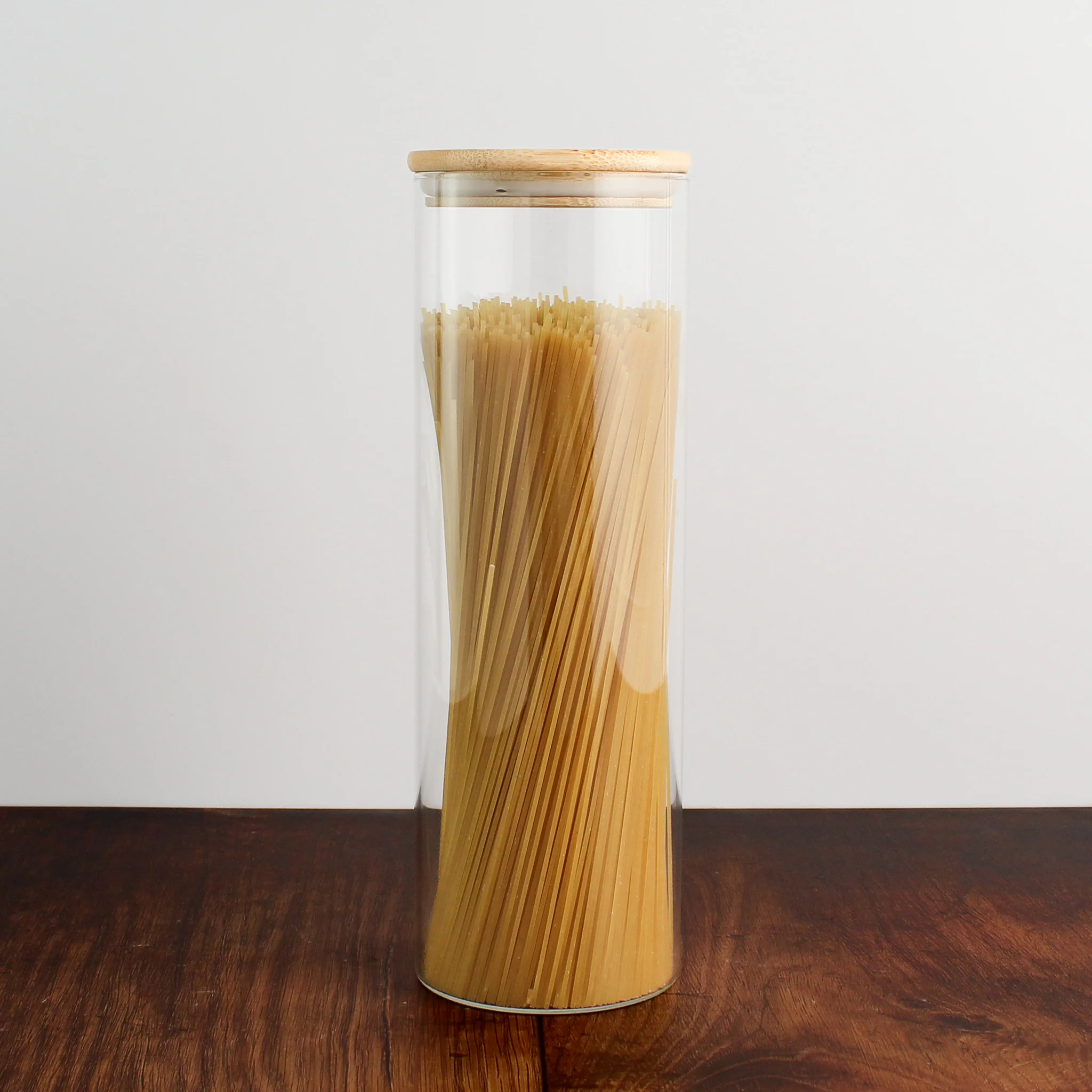 Glass Storage Jar With Bamboo Lid - Image 7