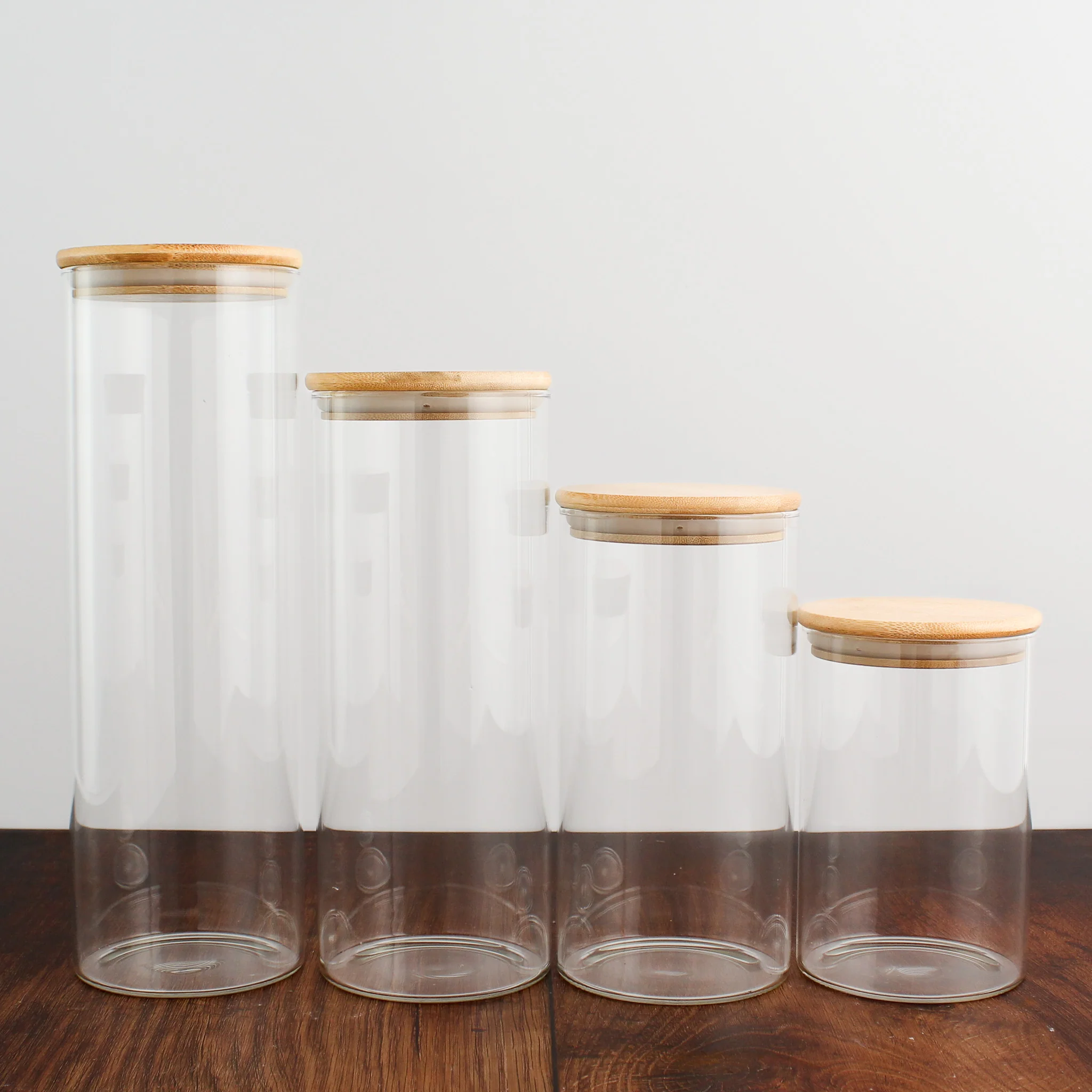 Glass Storage Jar With Bamboo Lid - Image 8