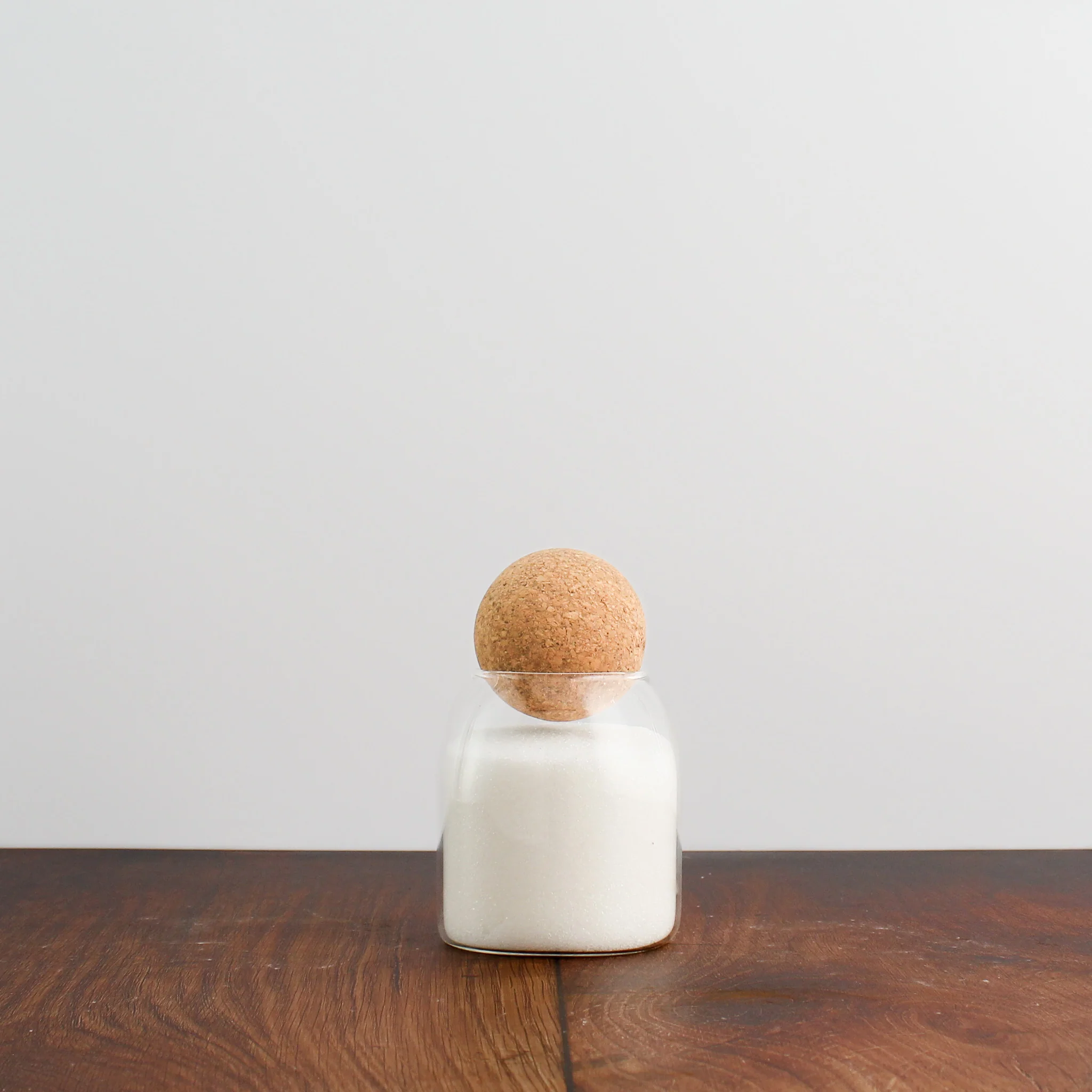 Glass Storage Jar With Cork Ball Lid - Image 3
