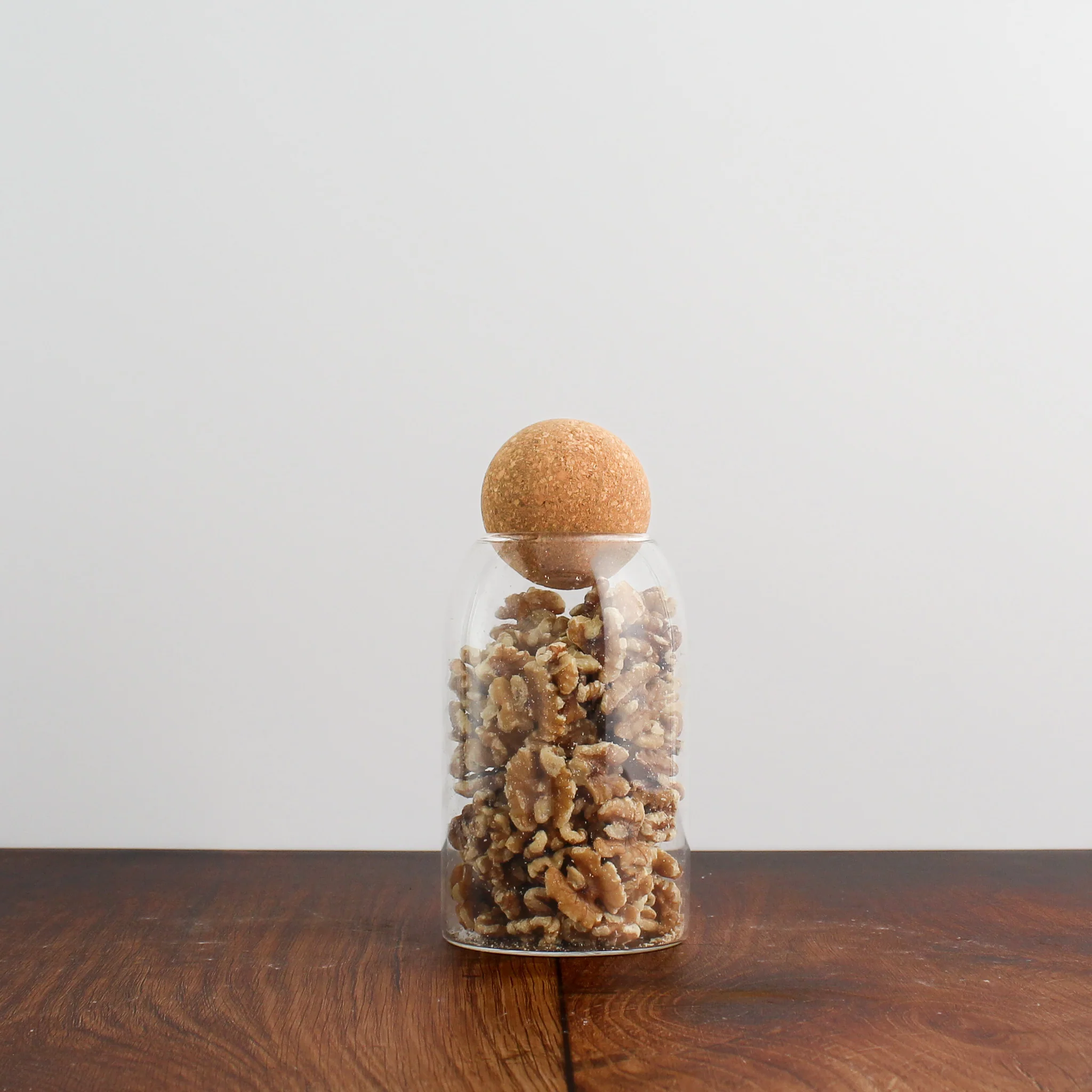 Glass Storage Jar With Cork Ball Lid - Image 4