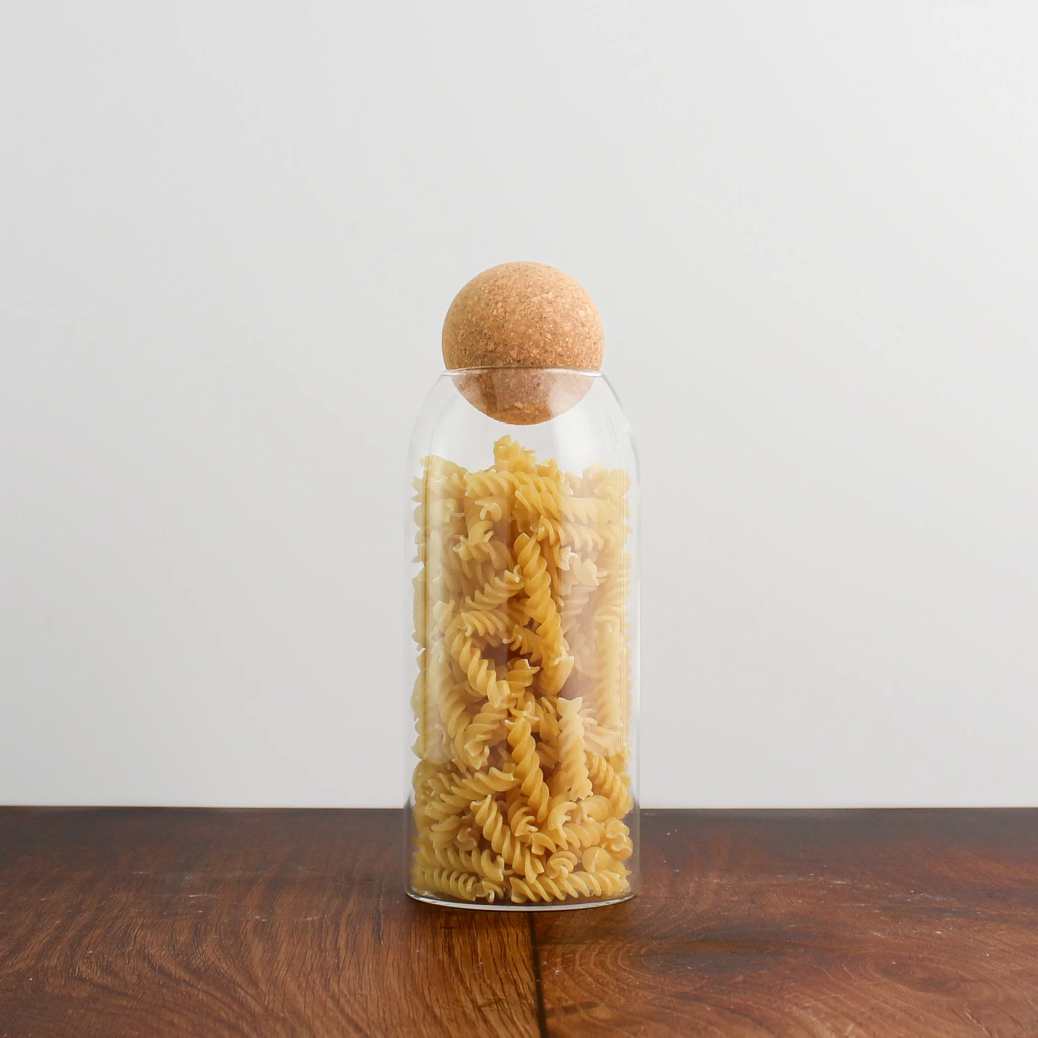 Glass Storage Jar With Cork Ball Lid - Image 5