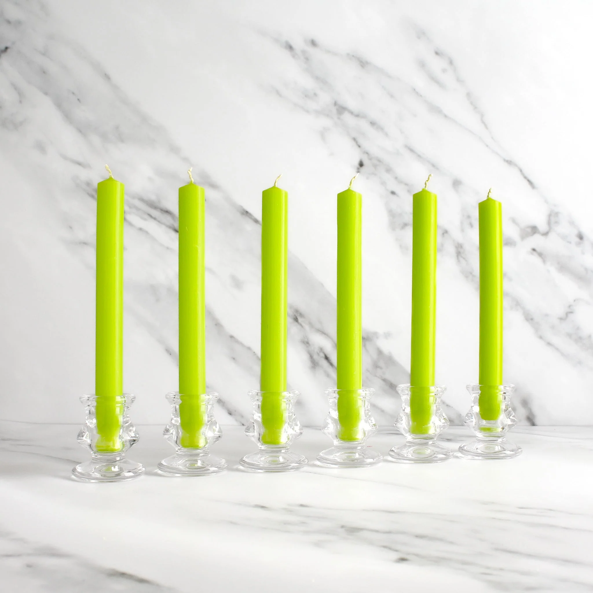 Green Dinner Candles Pack Of 6 - Image 2
