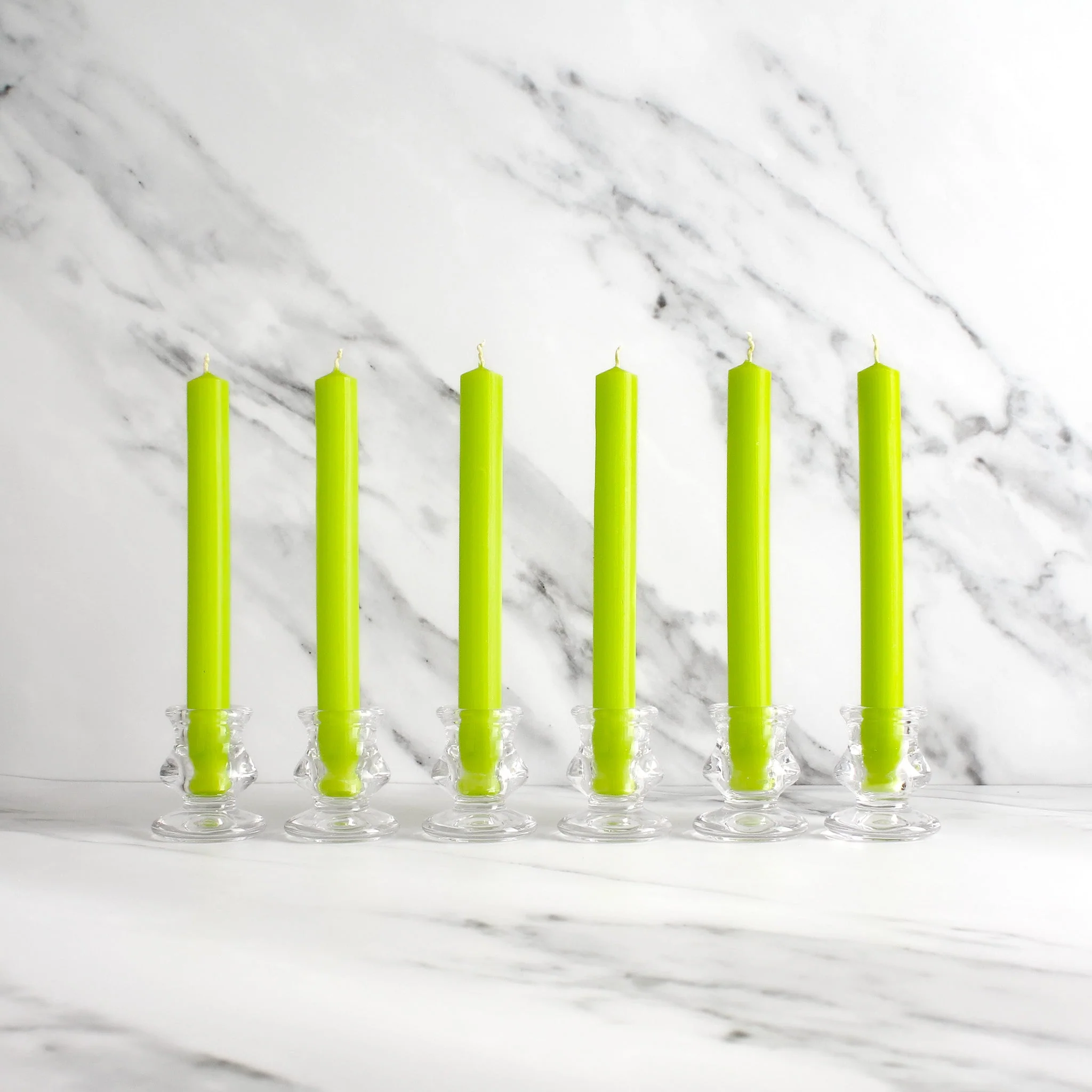 Green Dinner Candles Pack Of 6 - Image 3