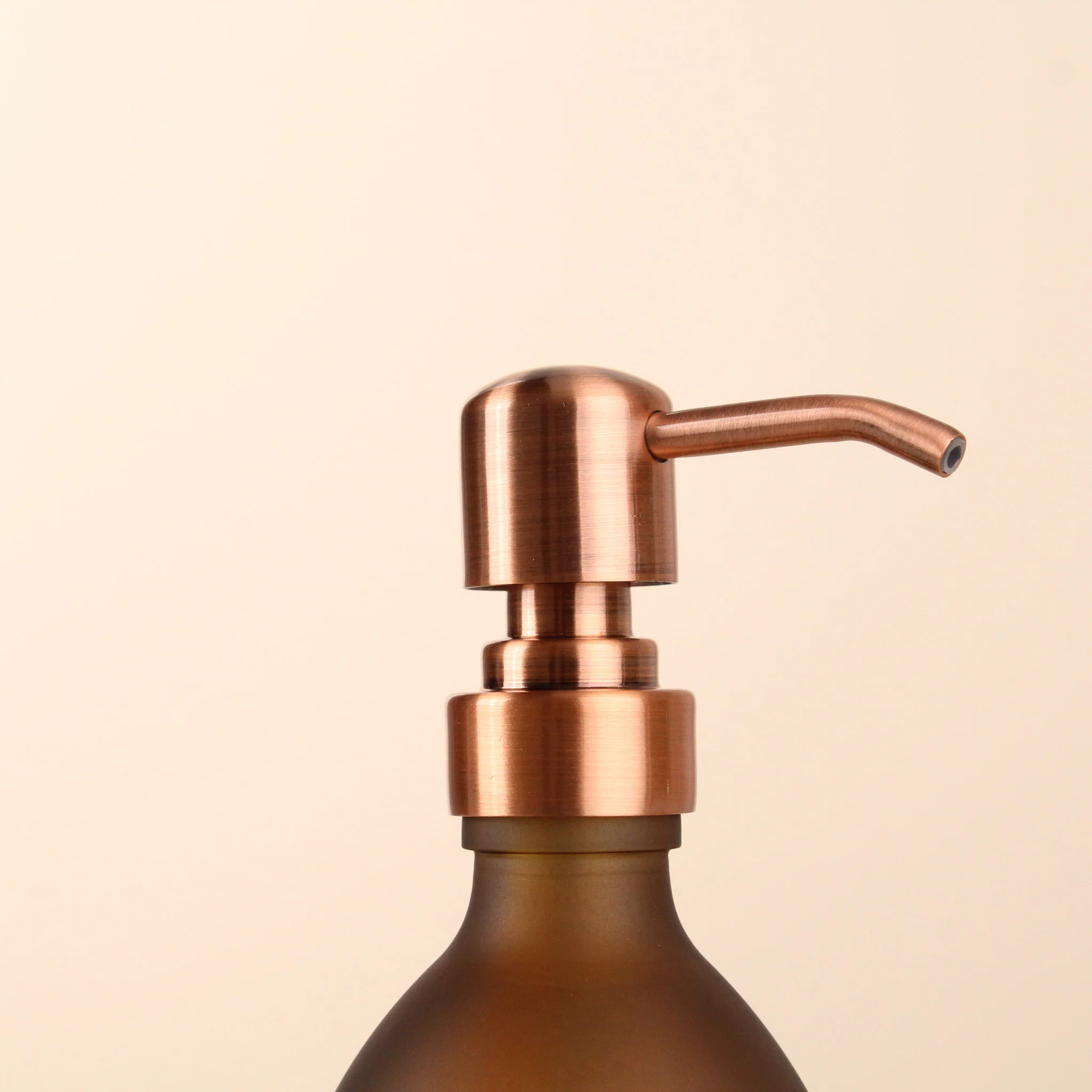 Hand Soap & Hand Cream Frosted Amber Glass Set - Image 6