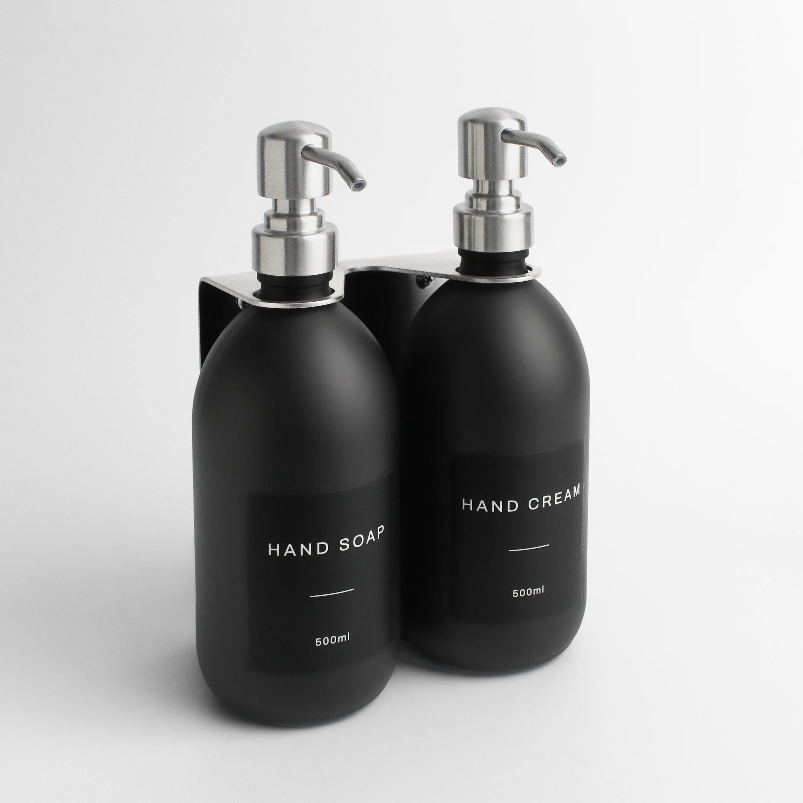 Hand Soap & Hand Cream Matte Black Glass Set - Image 13