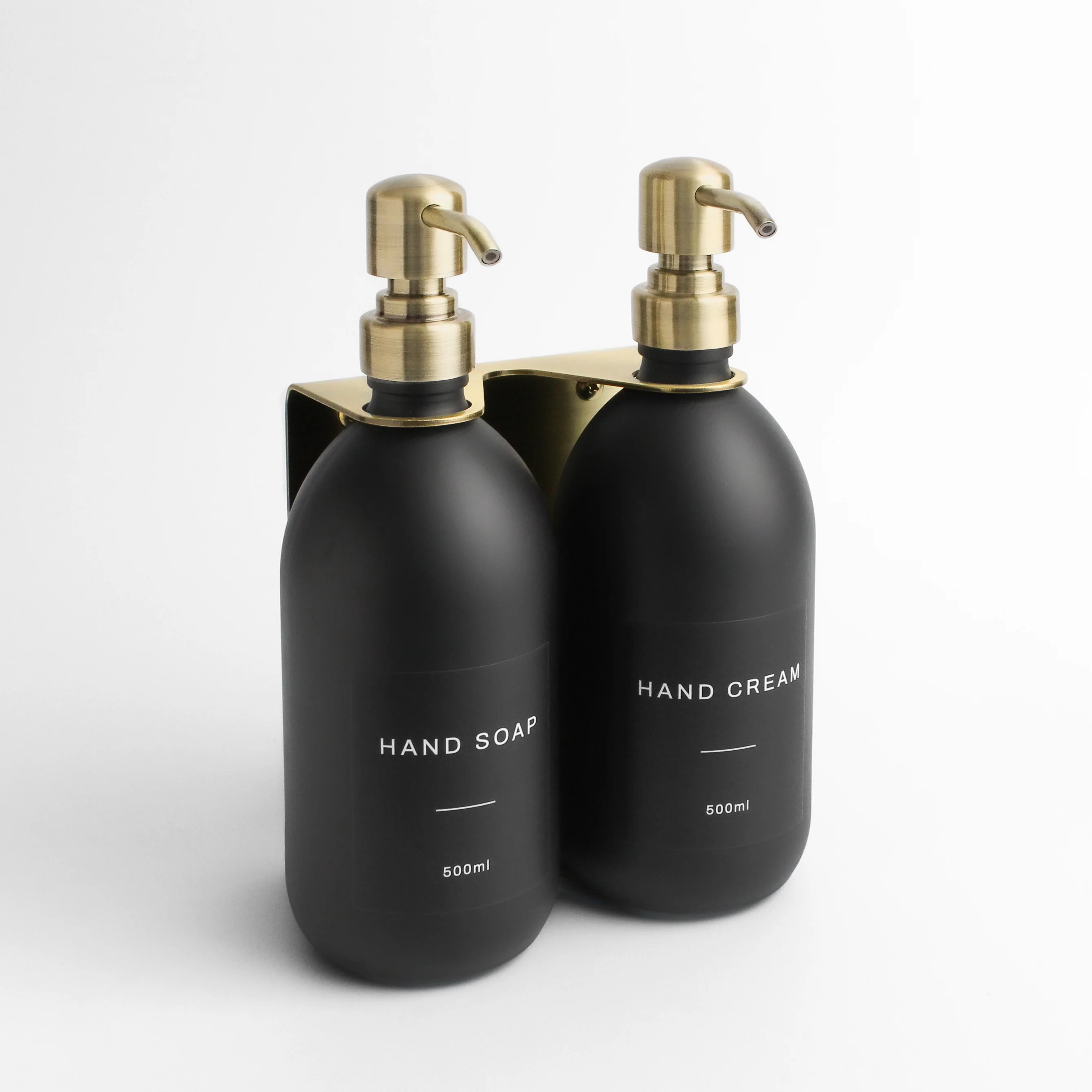 Hand Soap & Hand Cream Matte Black Glass Set - Image 14
