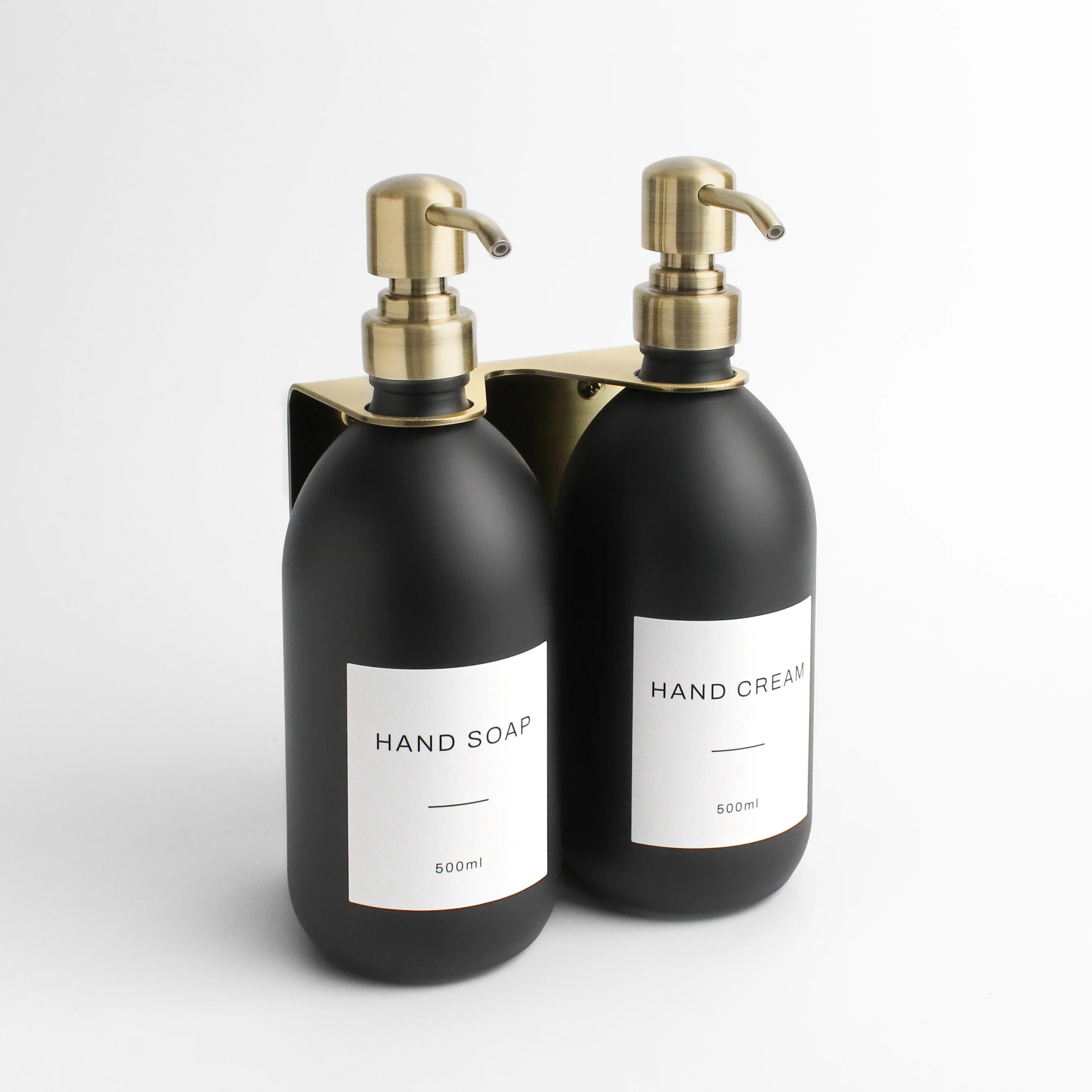 Hand Soap & Hand Cream Matte Black Glass Set - Image 19