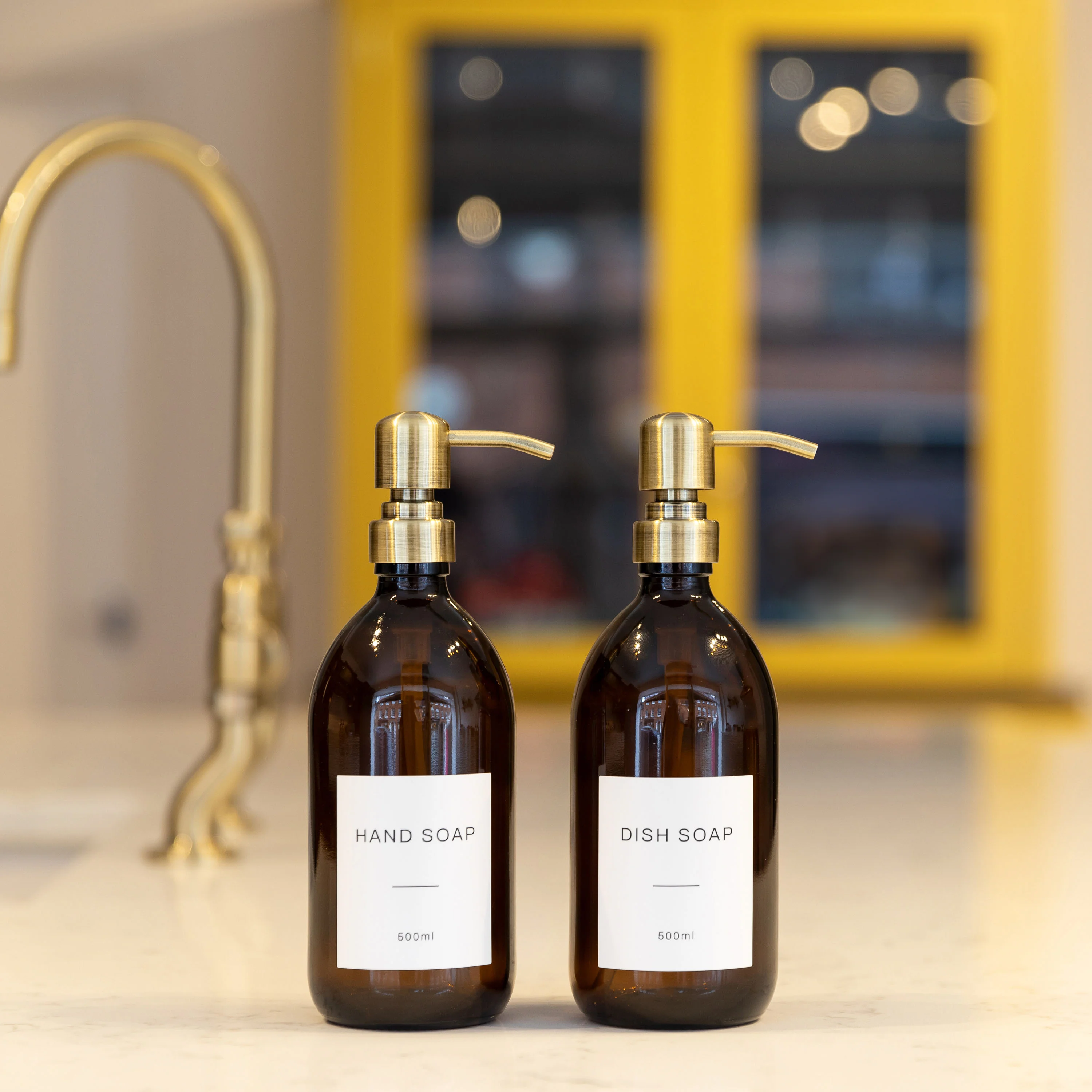 Hand Soap & Dish Soap Amber Glass Set - Image 11