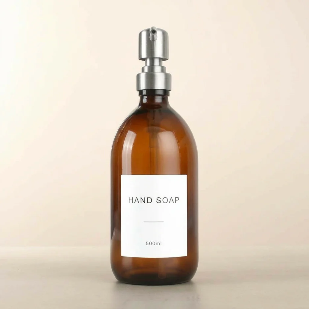 500ml Labelled Amber Glass Dispenser - Image 22