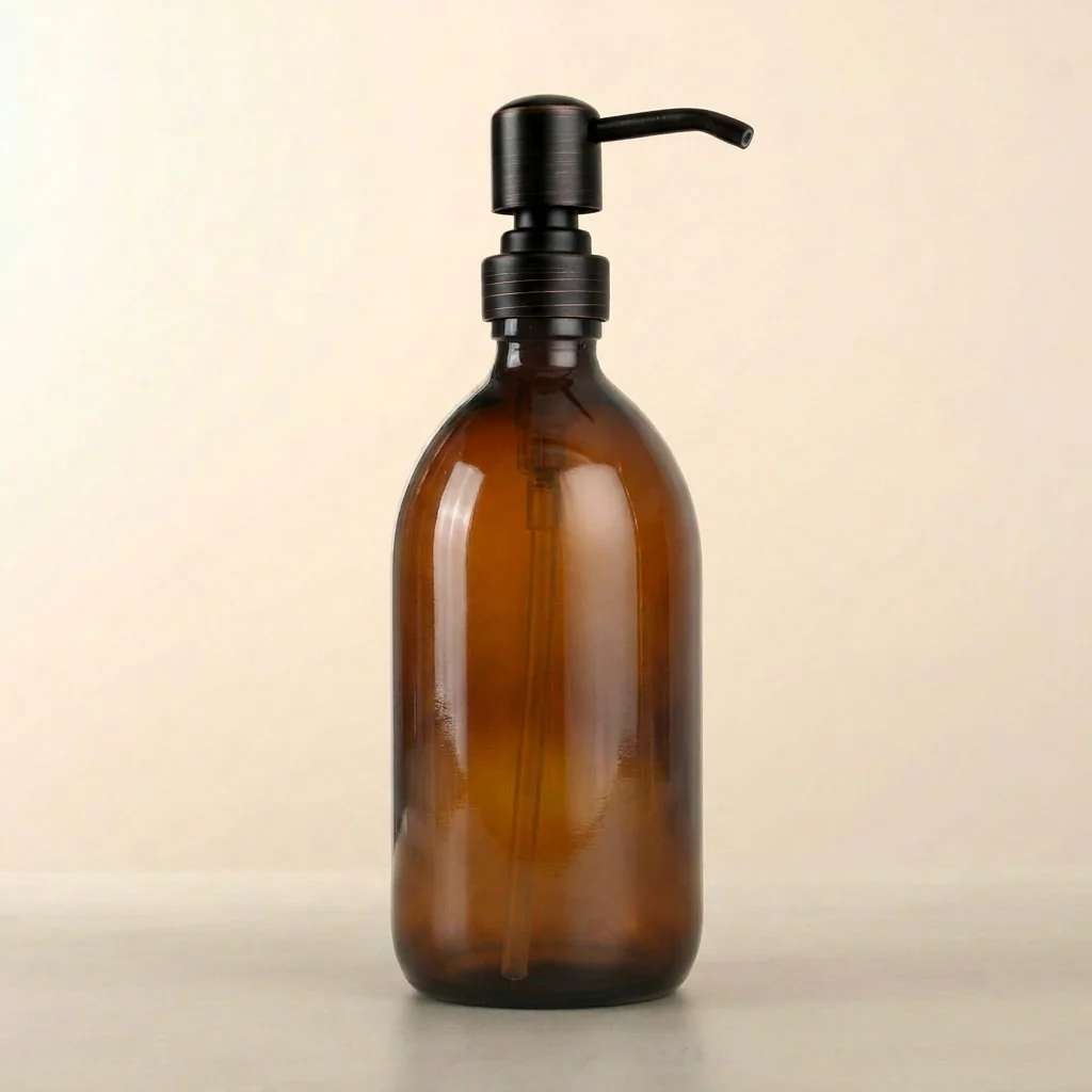 500ml Labelled Amber Glass Dispenser - Image 18