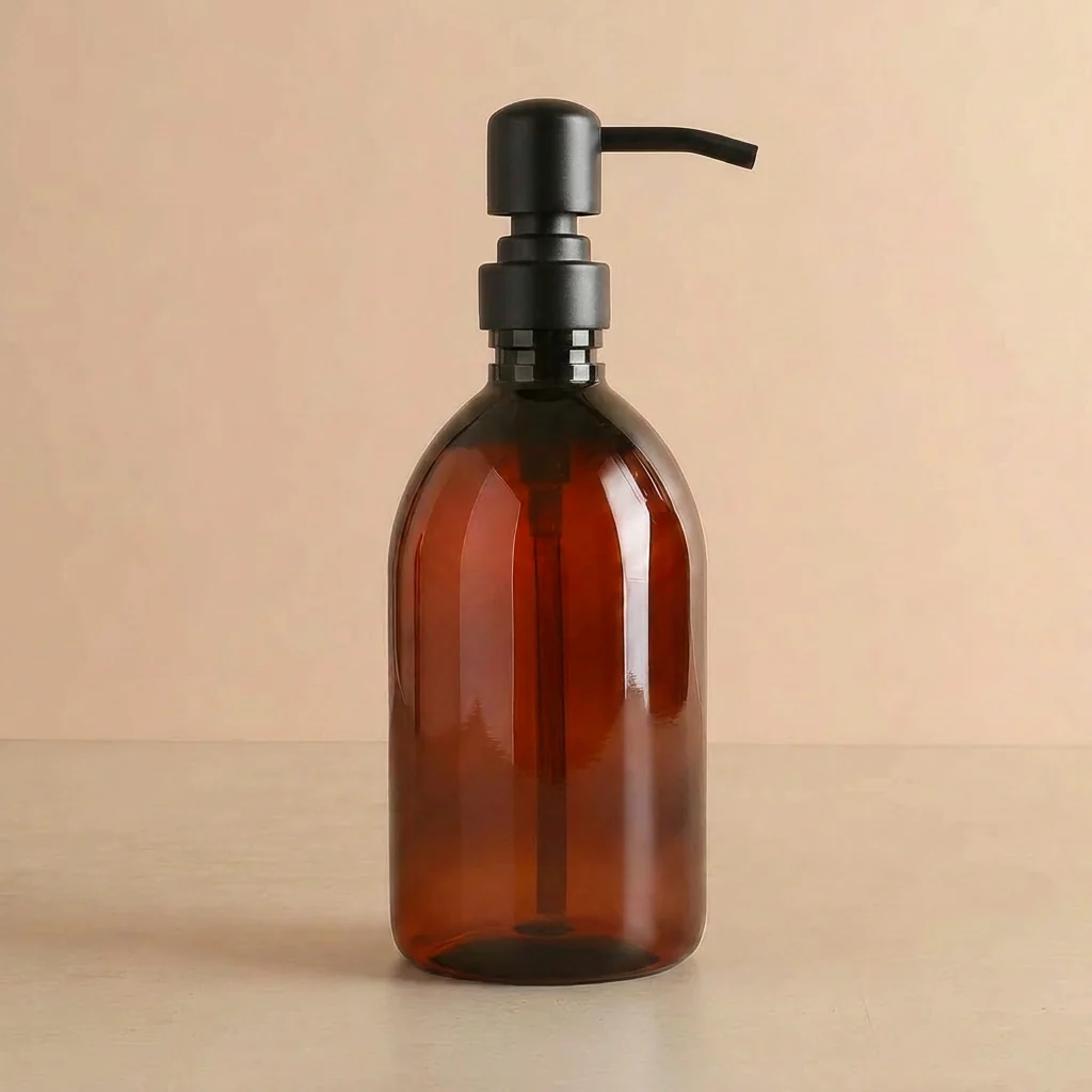 500ml Labelled Amber Plastic Dispenser - Image 13