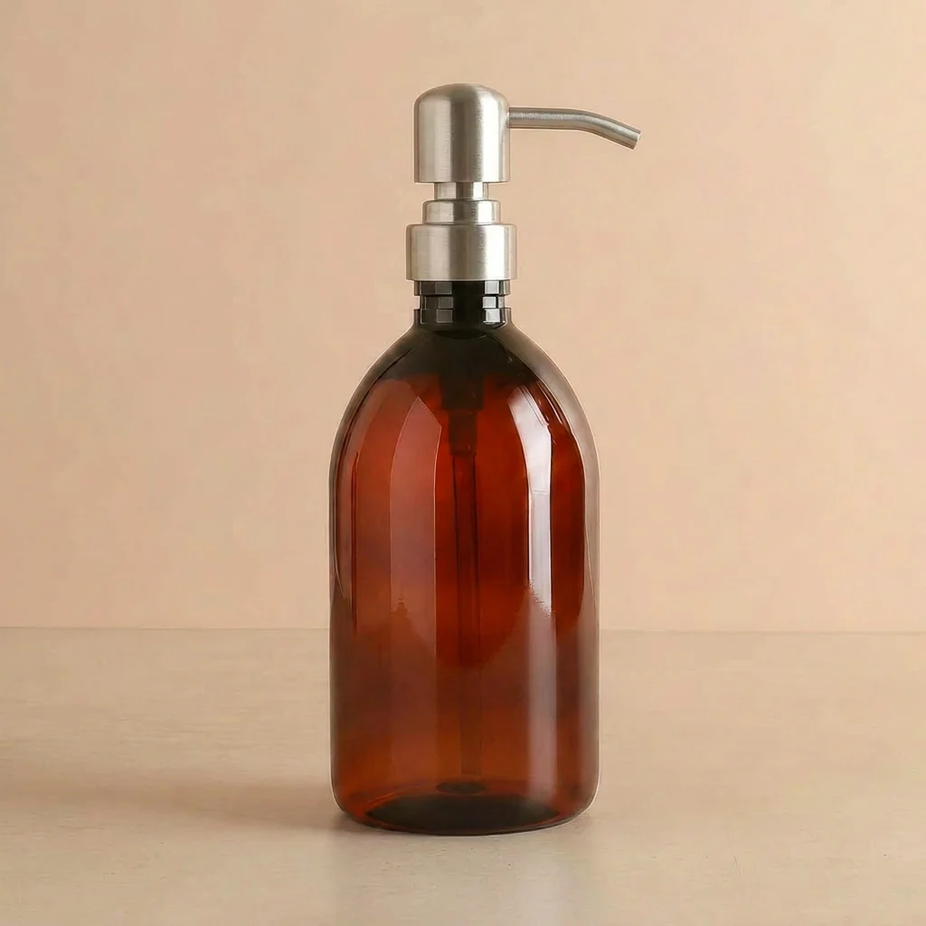 500ml Labelled Amber Plastic Dispenser - Image 14