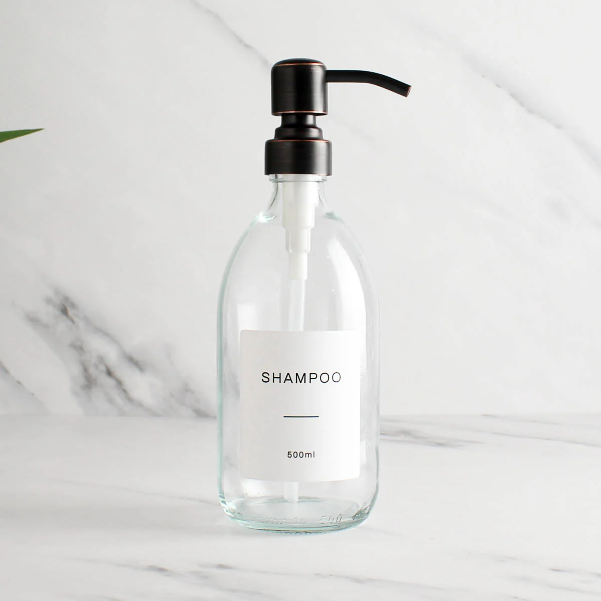 500ml Labelled Clear Glass Dispenser - Image 11