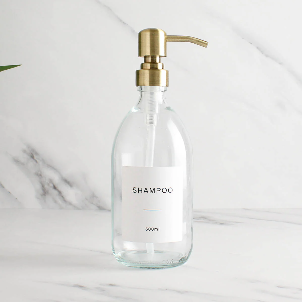 500ml Labelled Clear Glass Dispenser - Image 8