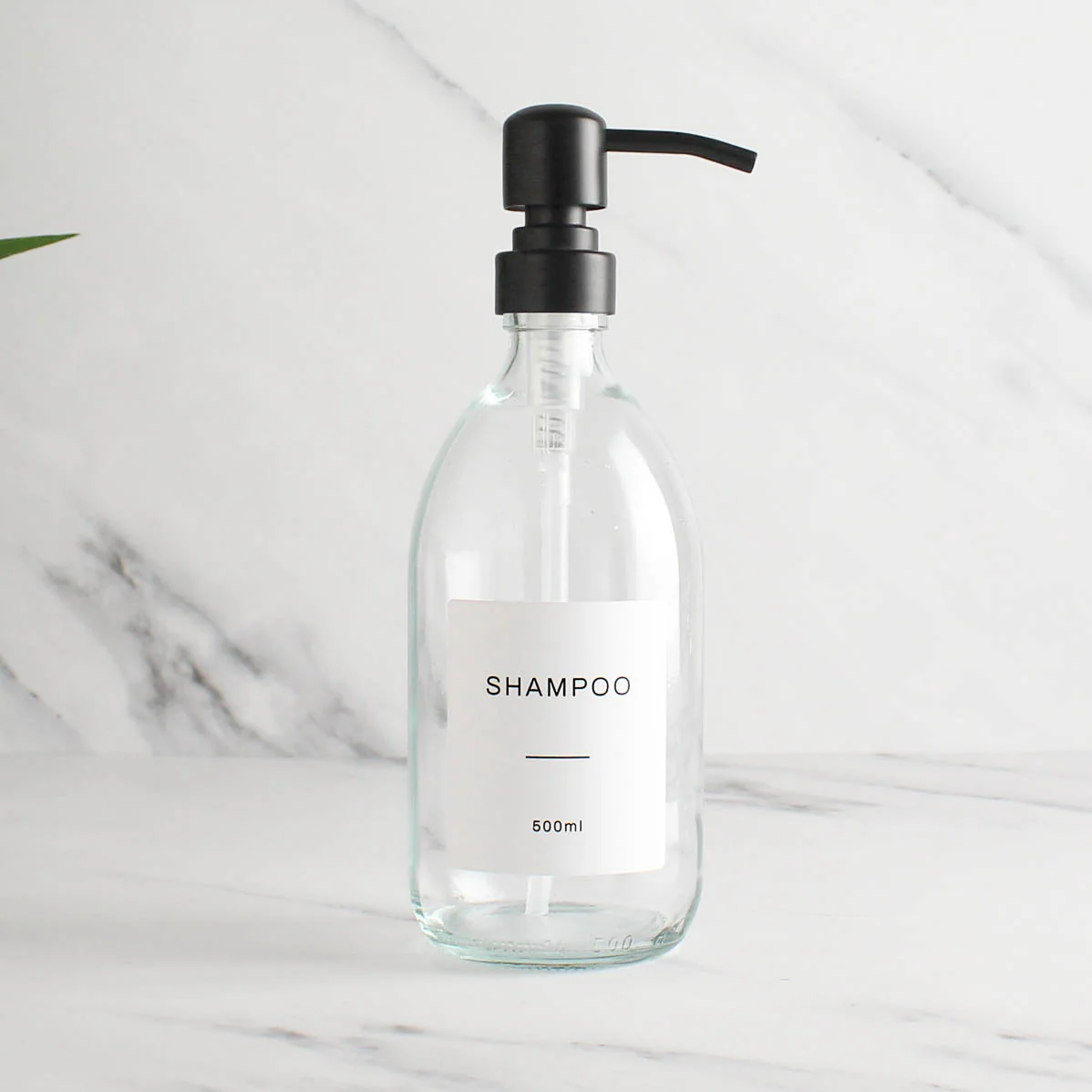 500ml Labelled Clear Glass Dispenser - Image 9