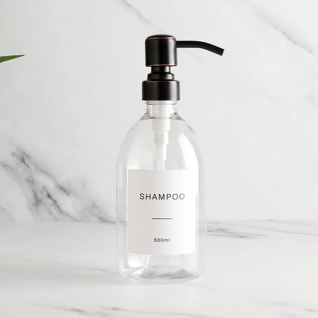 500ml Labelled Clear Plastic Dispenser - Image 10