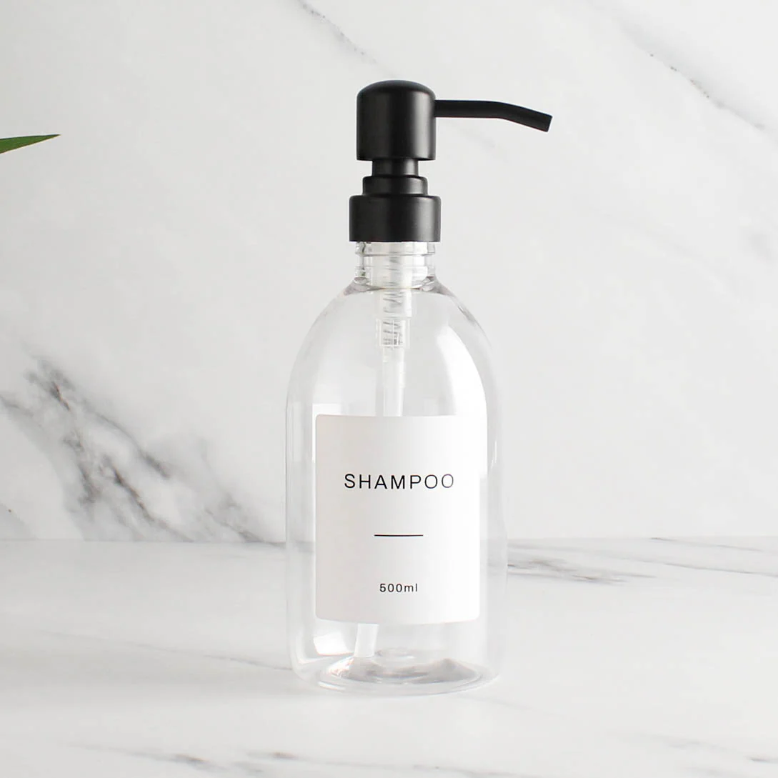 500ml Labelled Clear Plastic Dispenser - Image 8