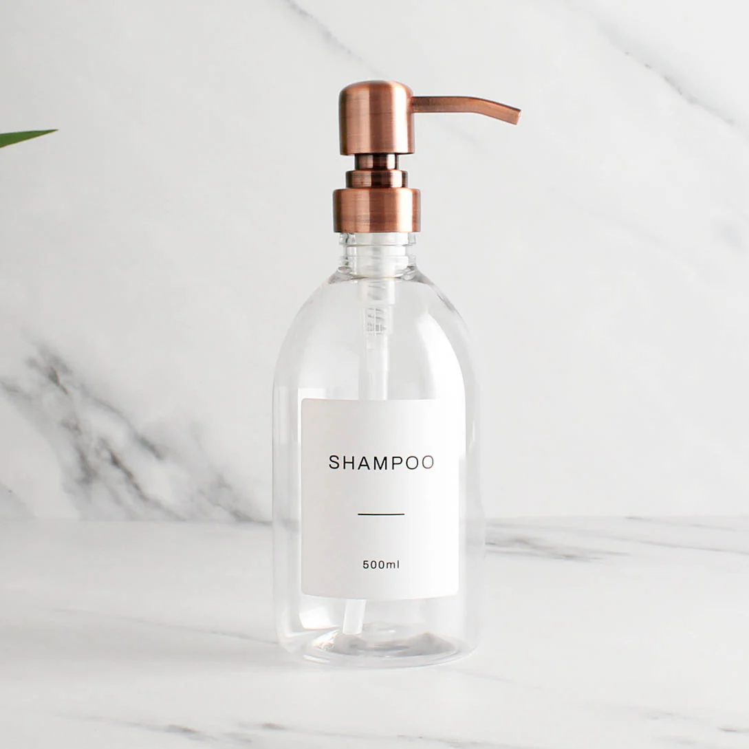 500ml Labelled Clear Plastic Dispenser - Image 9