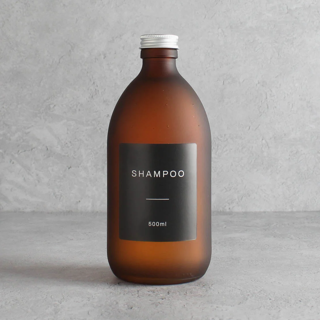 500ml Labelled Frosted Amber Glass Dispenser - Image 13