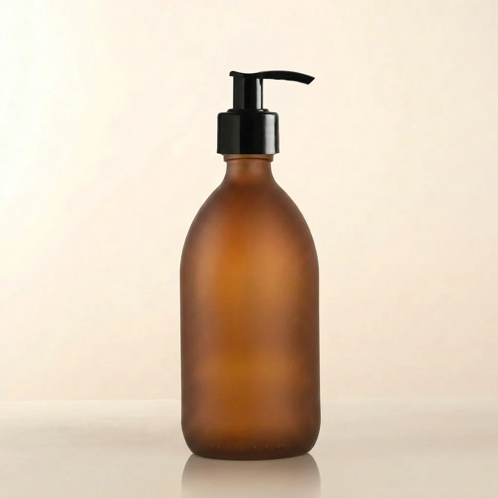 500ml Labelled Frosted Amber Glass Dispenser - Image 19