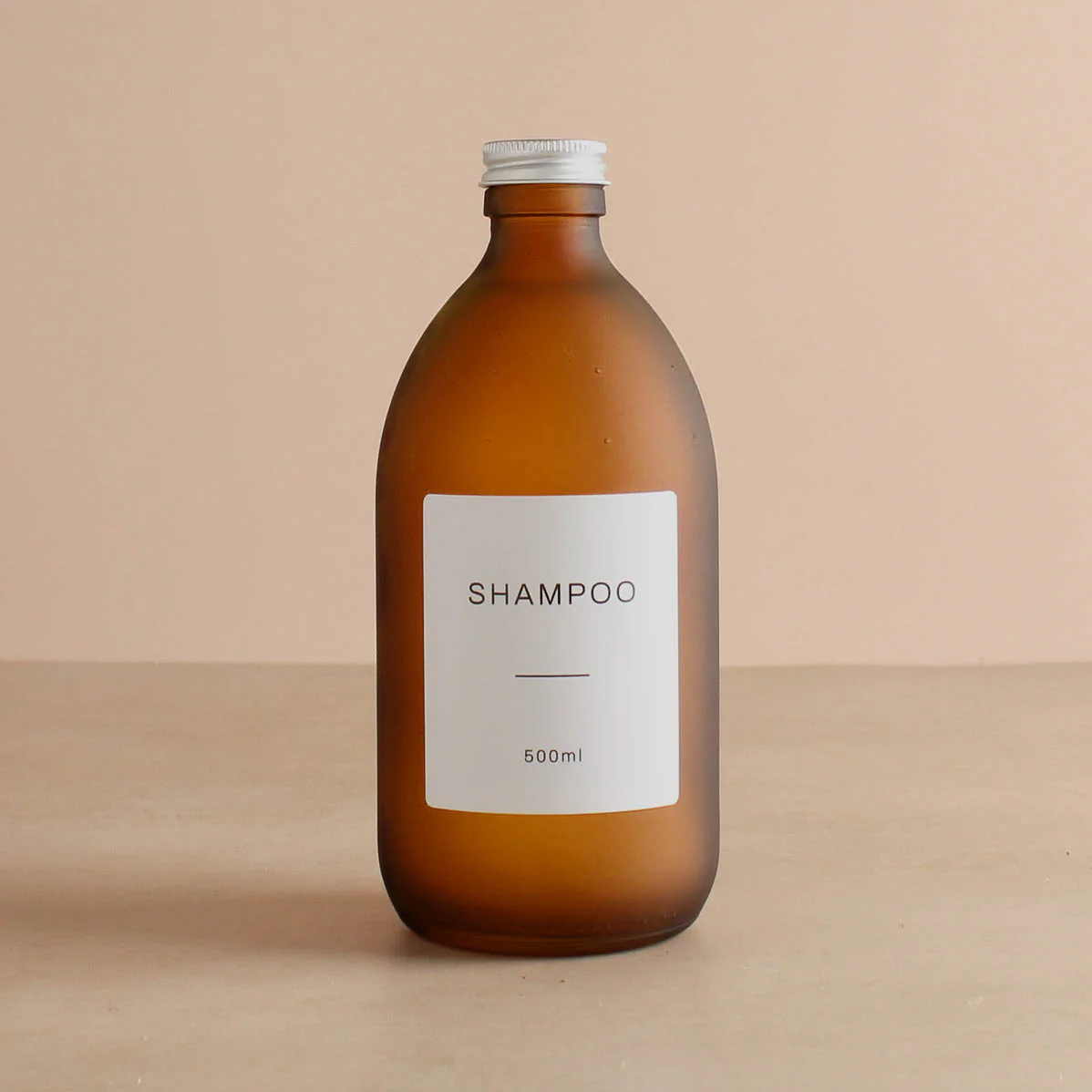 500ml Labelled Frosted Amber Glass Dispenser - Image 13