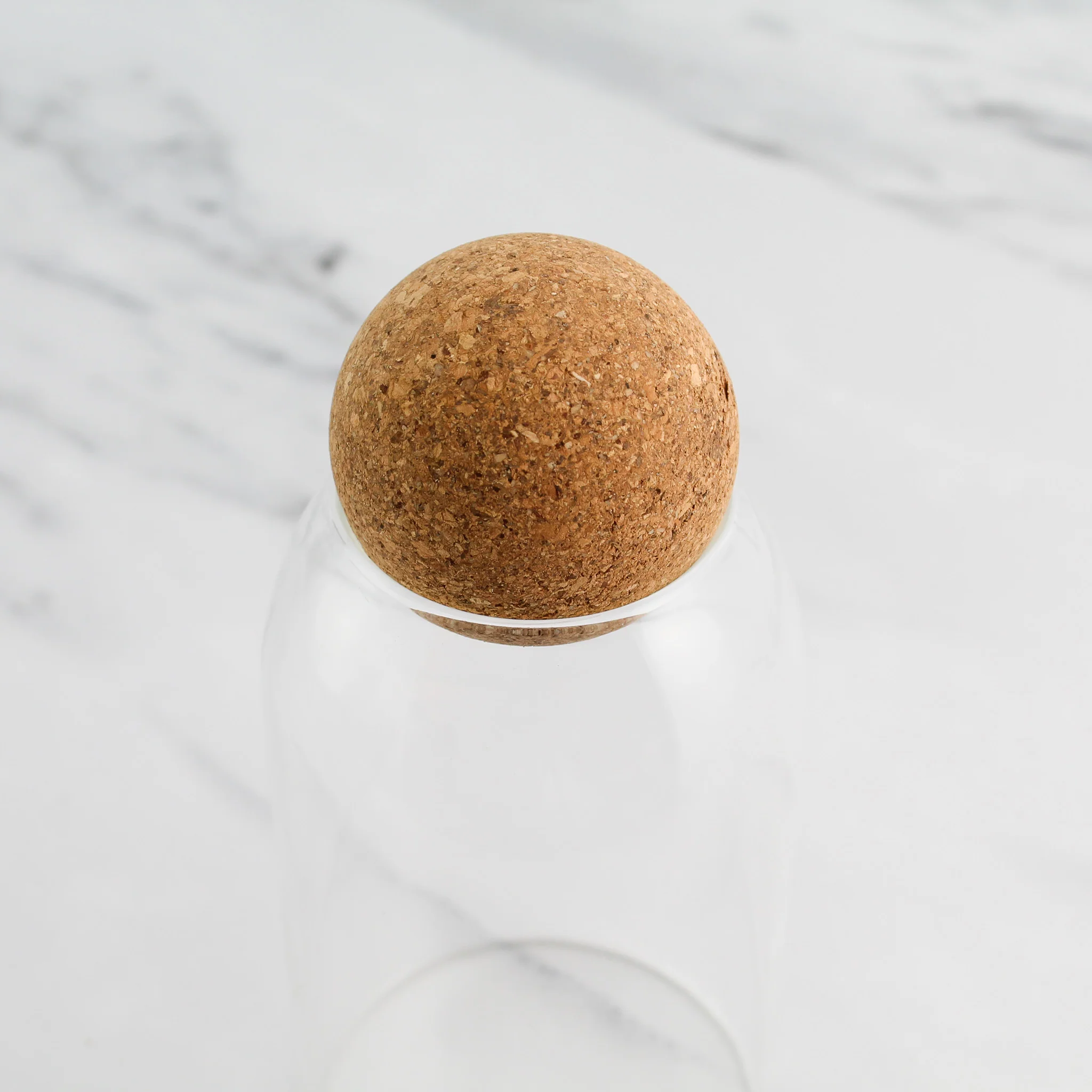 Glass Storage Jar With Cork Ball Lid For Laundry - Image 6