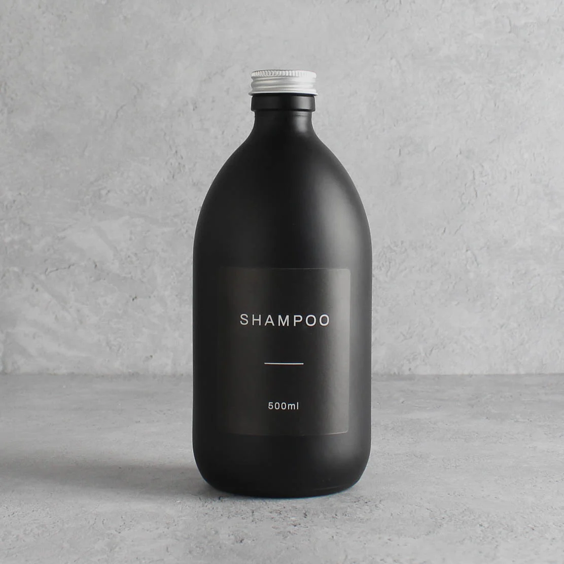 500ml Labelled Matte Black Glass Dispenser - Image 16