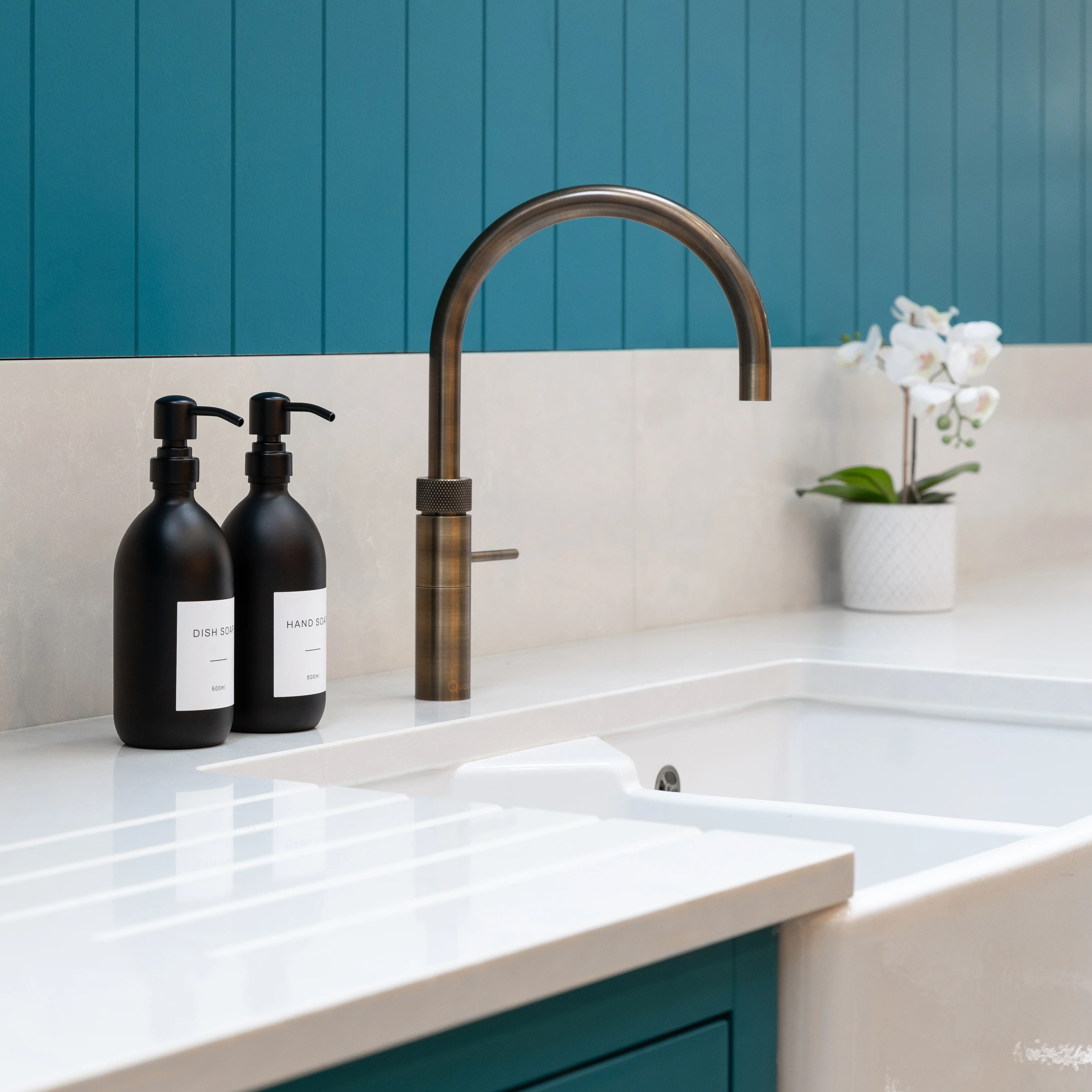 Hand Soap & Dish Soap Matte Black Glass Set - Image 10