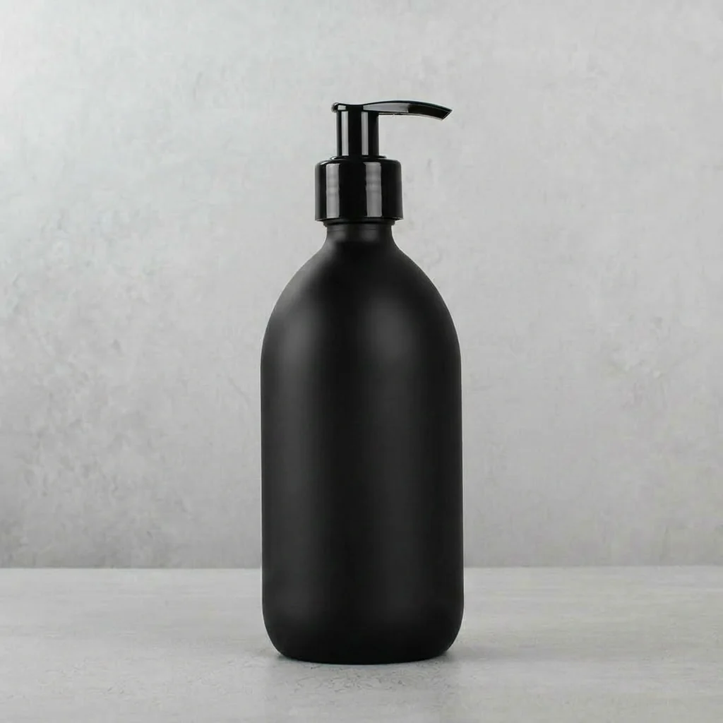 500ml Labelled Matte Black Glass Dispenser - Image 22