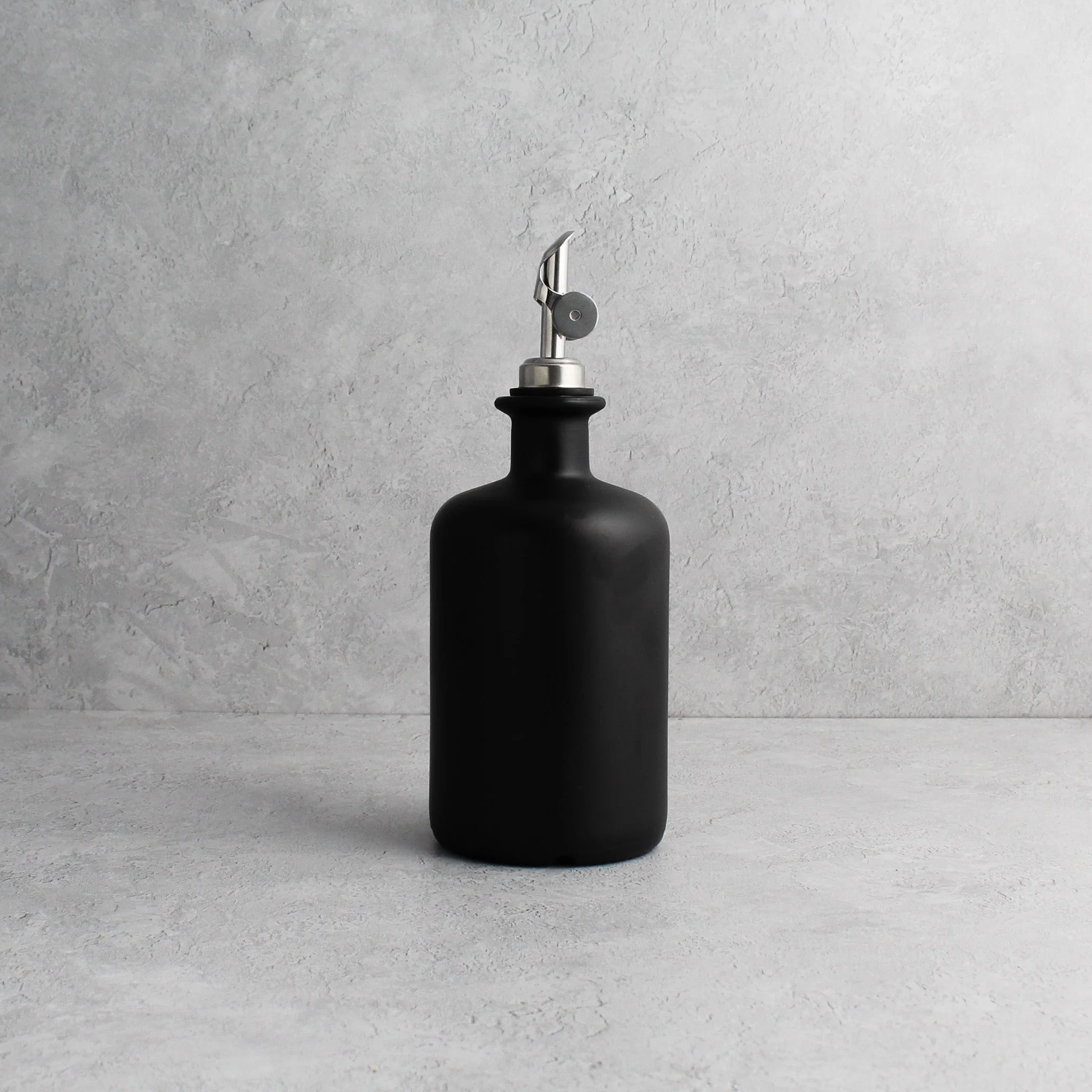 Matte Black Glass Oil Bottle - Image 2