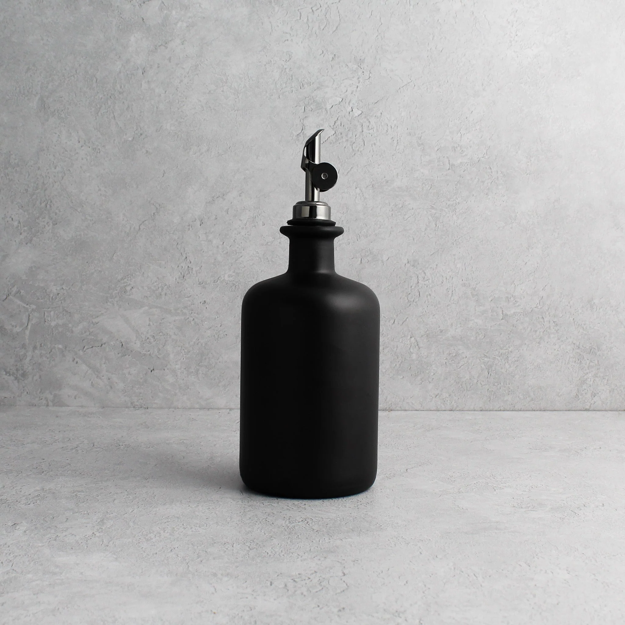 Matte Black Glass Oil Bottle - Image 3