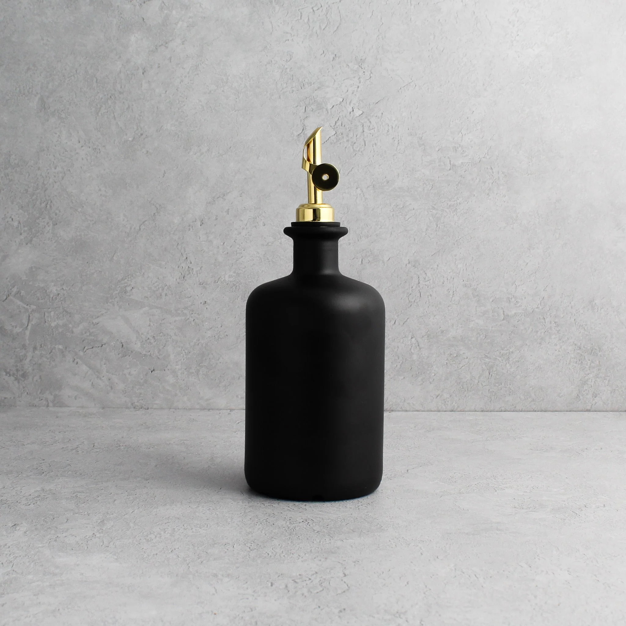Matte Black Glass Oil Bottle - Image 4
