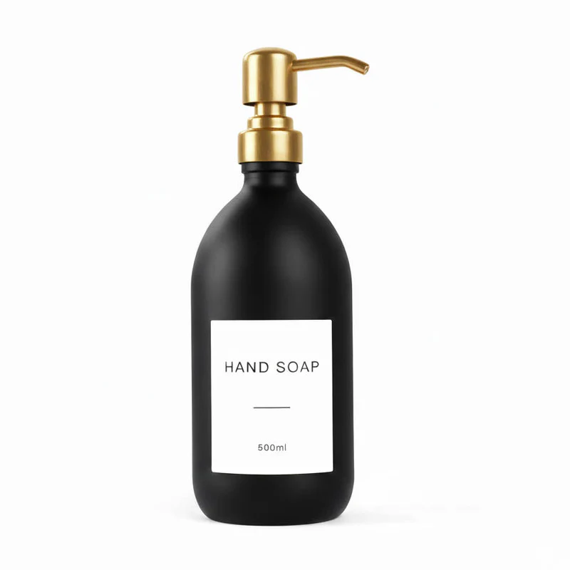 Matte Black Glass Dispenser Bottle - Wholesale - Image 8