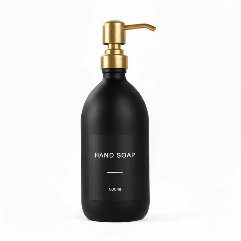 Matte Black Glass Dispenser Bottle - Wholesale - Image 9