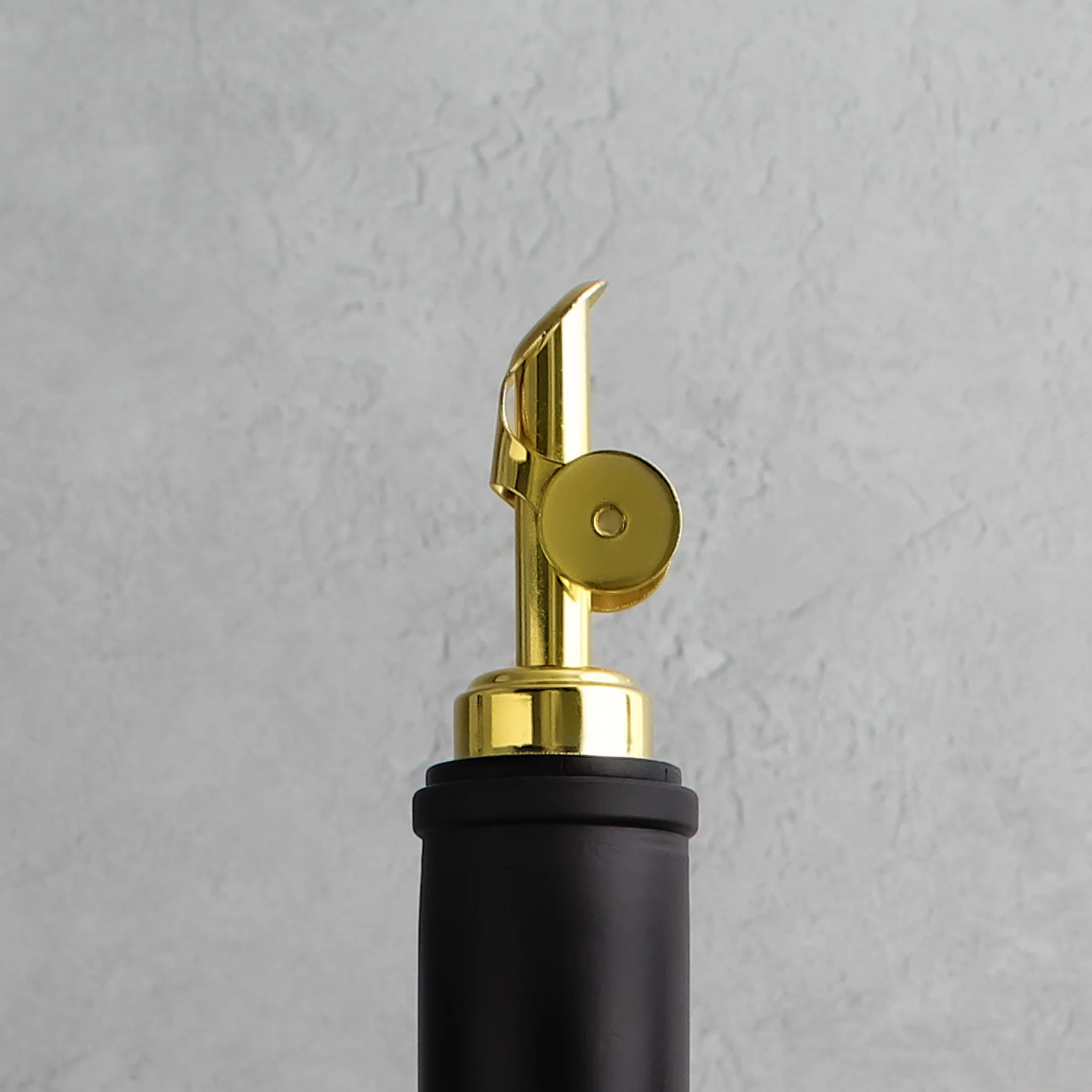Matte Black Glass Tall Neck Oil Bottle With Label - Image 14