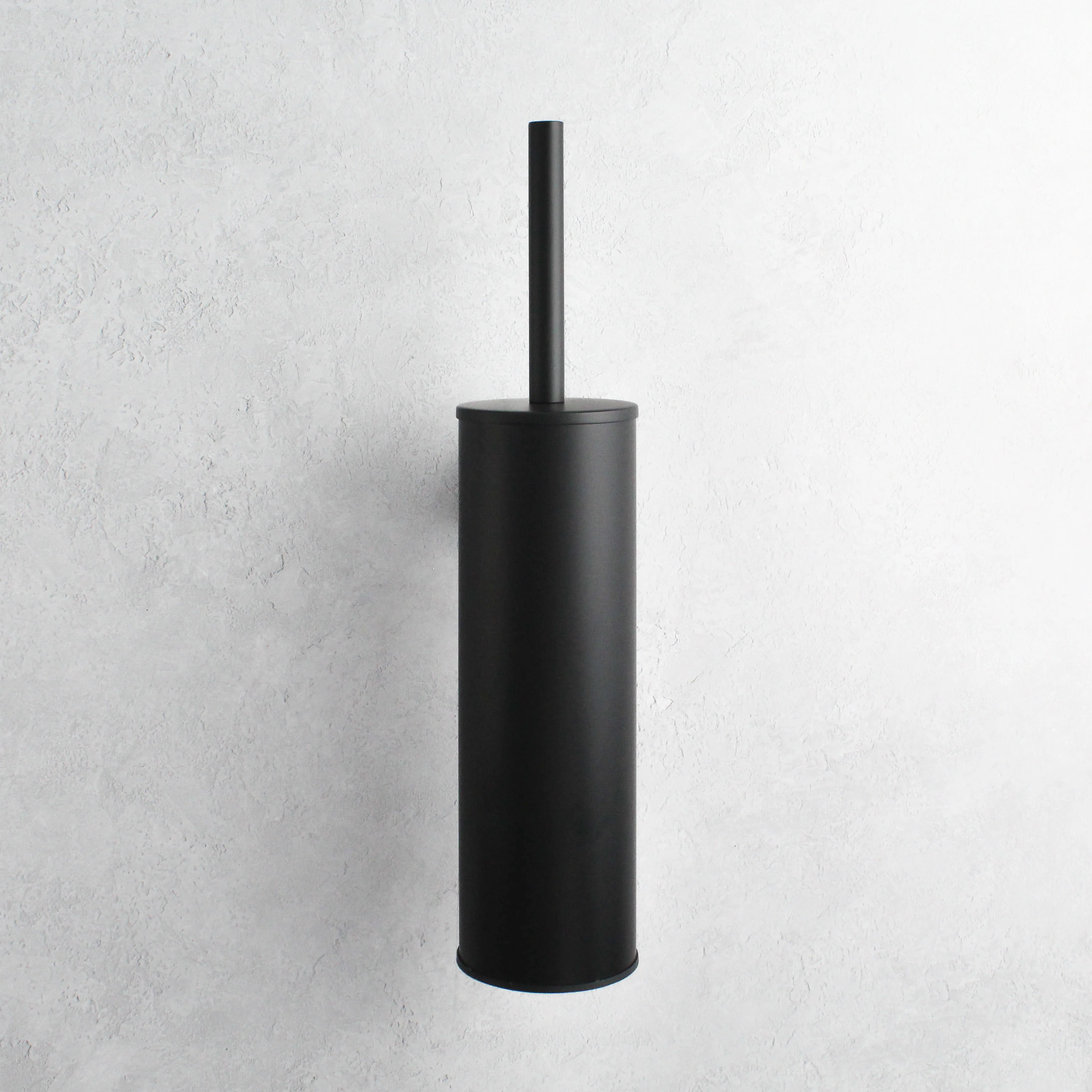 Matte Black Toilet Brush & Holder - Image 3