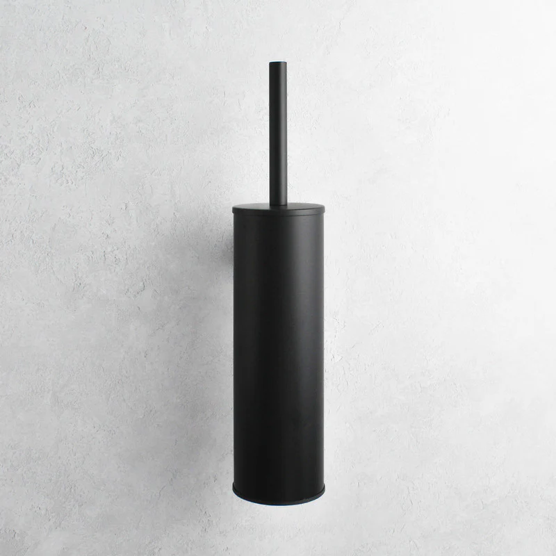 Matte Black Toilet Brush & Holder - Wholesale