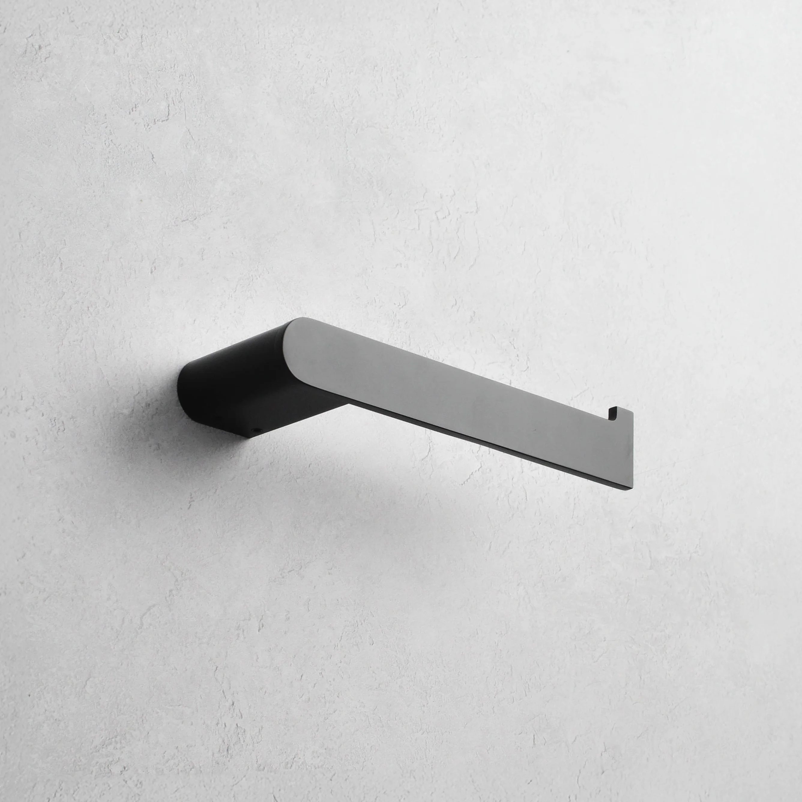 Matte Black Toilet Roll Holder - Image 2