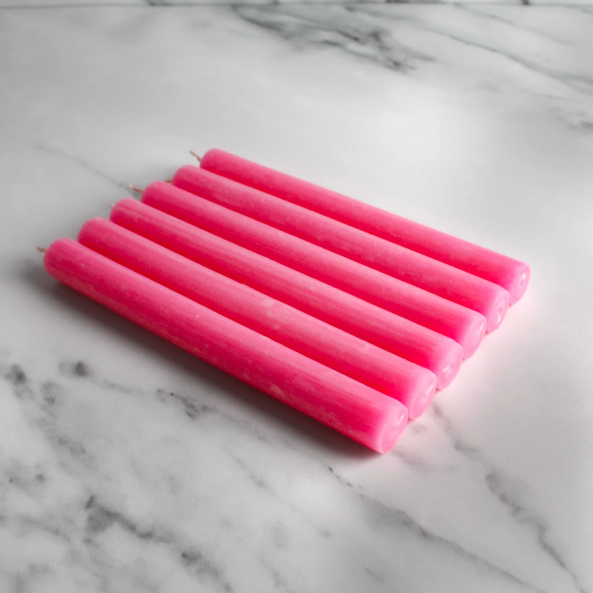 Pink Dinner Candles Pack Of 6 - Image 5